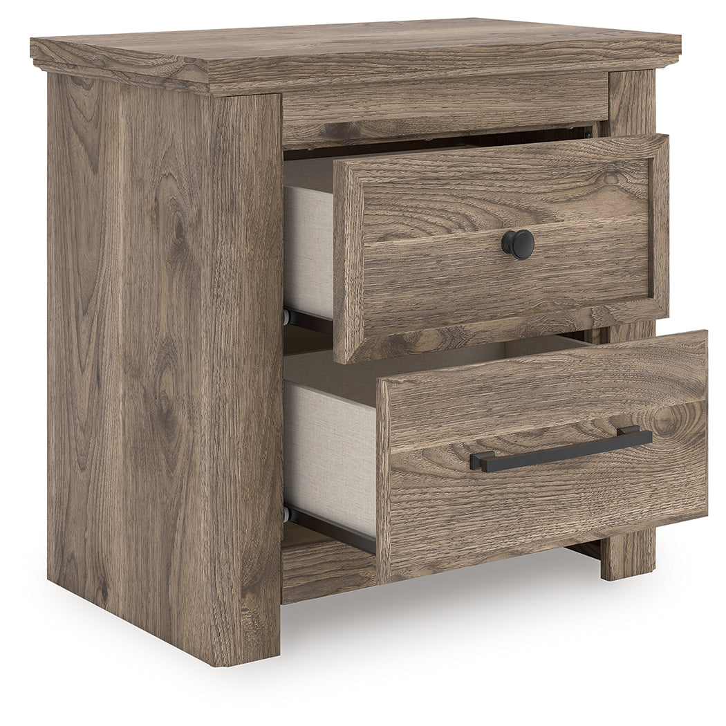 Orleans Furniture - Ashley Furniture - Rusticott Bedroom - Two Drawer Night Stand / Brown - PCB2260-92