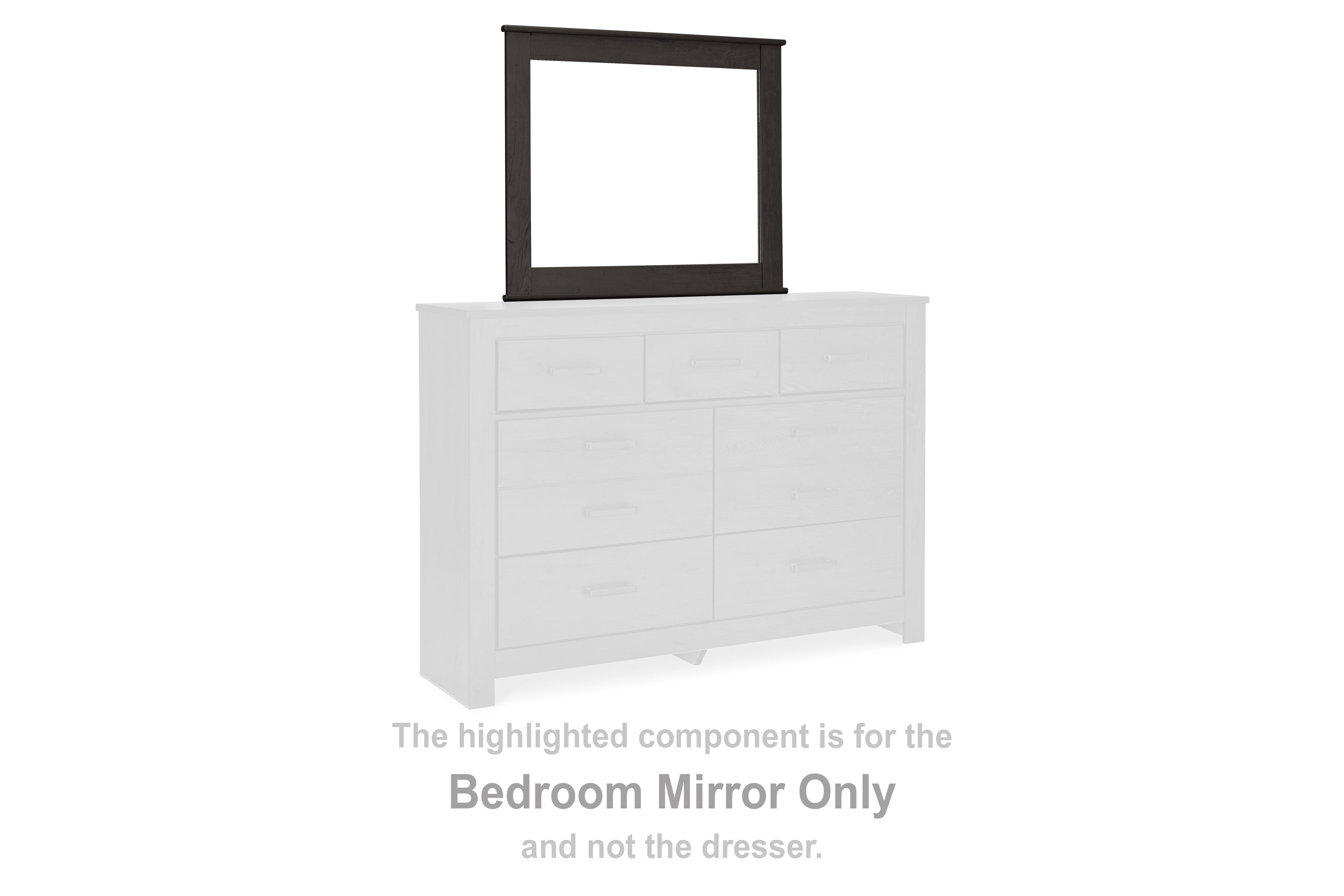 Orleans Furniture - Ashley Furniture - Brinxton Bedroom - Bedroom Mirror / Charcoal - B249-36