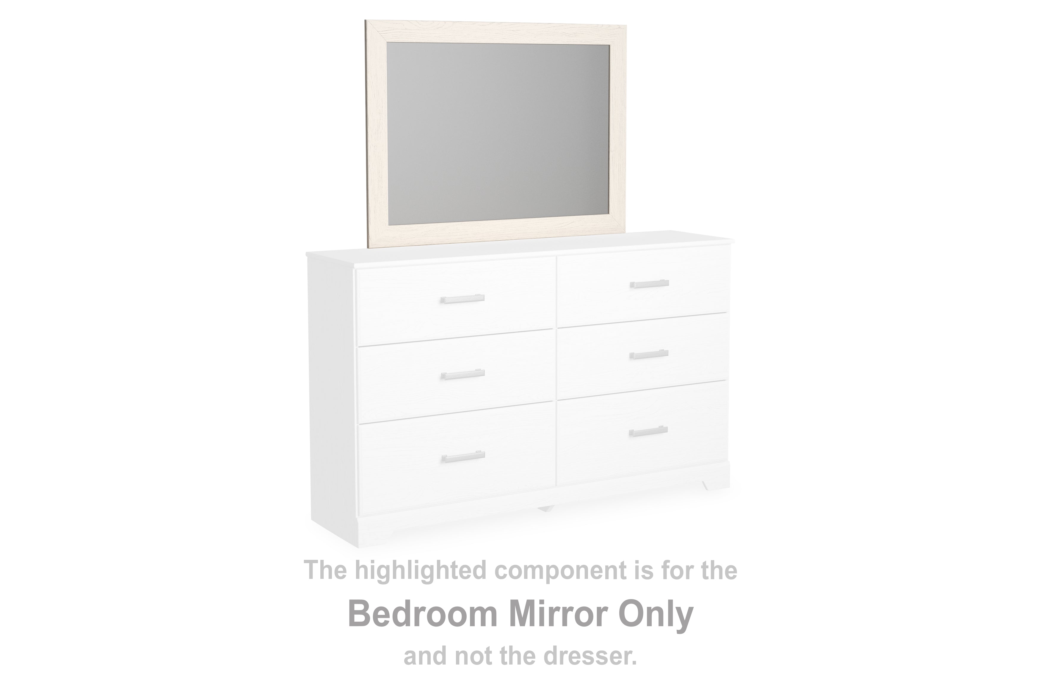 Orleans Furniture - Ashley Furniture - Stelsie Bedroom - Bedroom Mirror / White - B2588-36