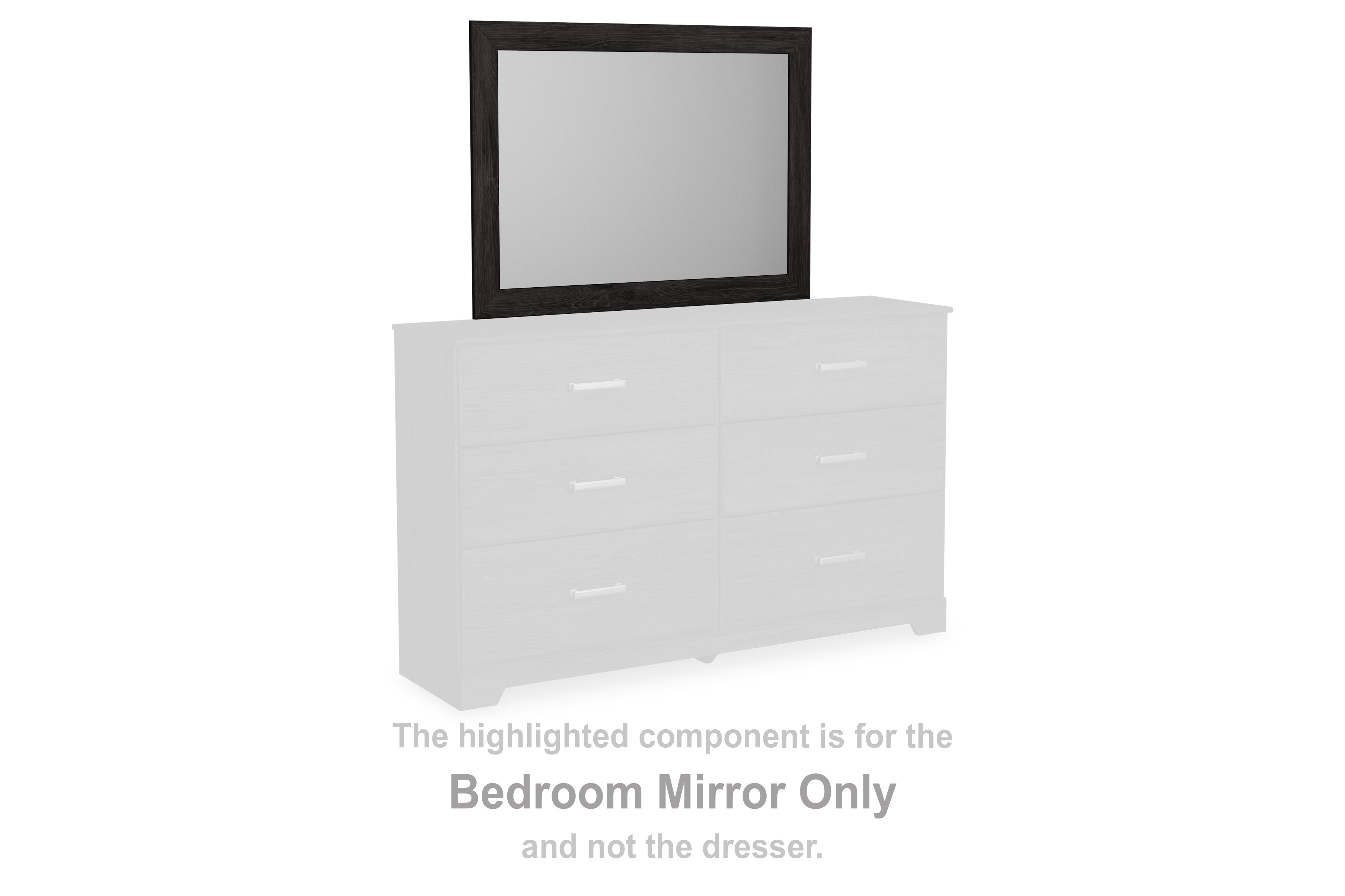 Orleans Furniture - Ashley Furniture - Belachime Bedroom - Bedroom Mirror / Charcoal - B2589-36