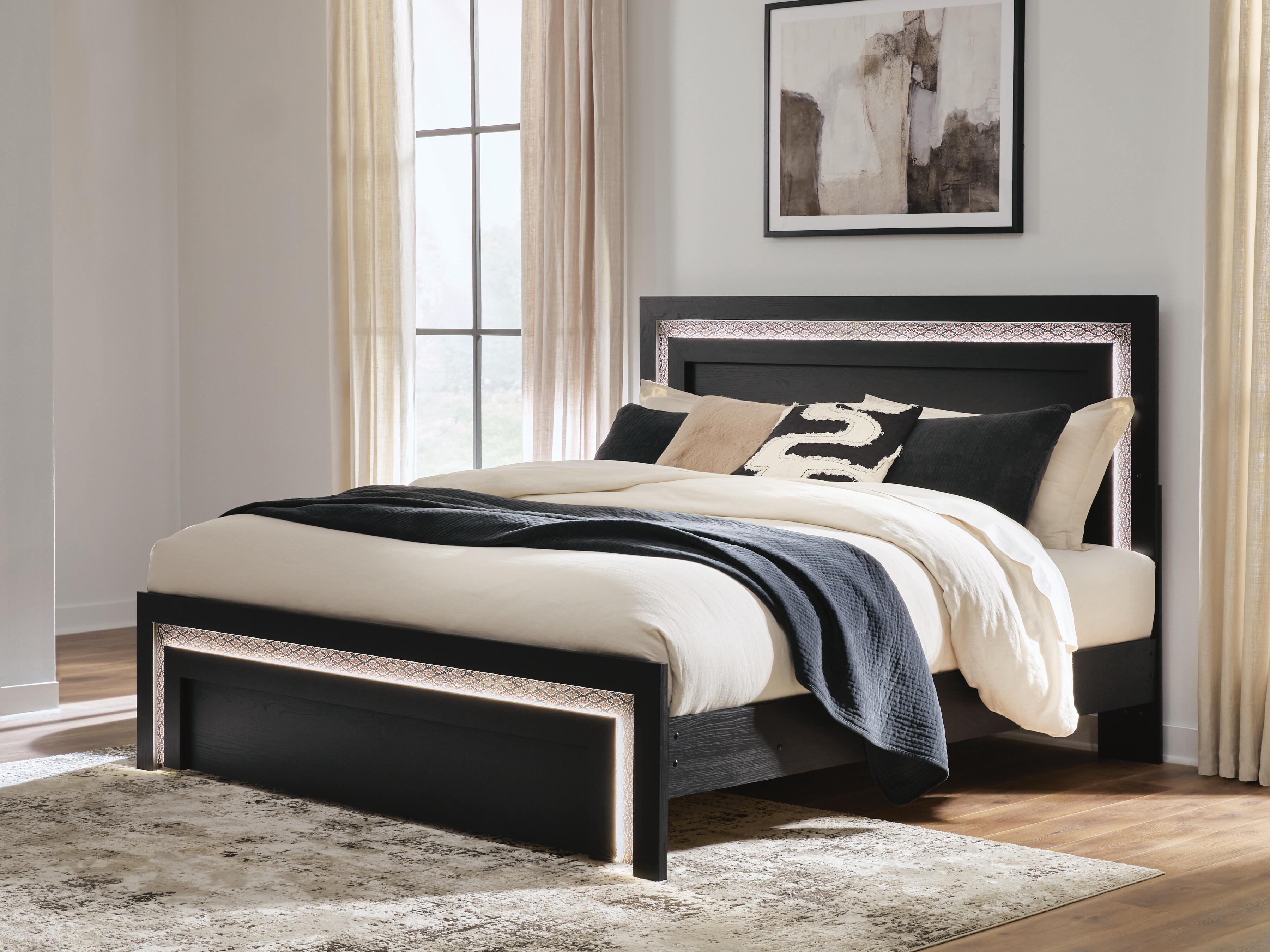 Orleans Furniture - Ashley Furniture - Shoralli Bedroom - Queen Panel Bed / Black - B2611B11