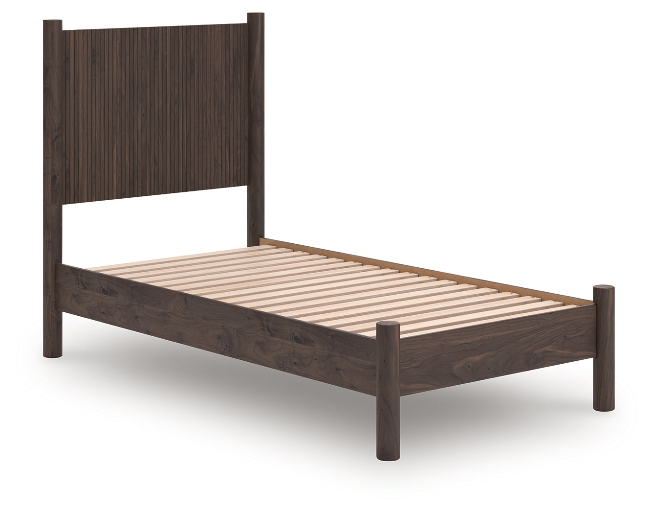 Orleans Furniture - Ashley Furniture - Pamytta Bedroom - Twin Panel Platform Bed / Brown - PCB2614B2