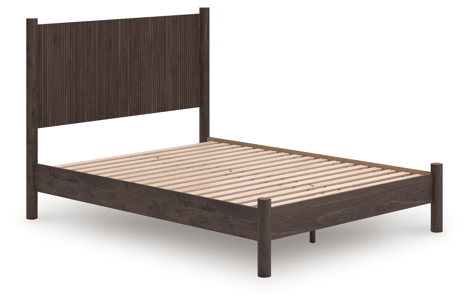 Orleans Furniture - Ashley Furniture - Pamytta Bedroom - Queen Panel Platform Bed / Brown - PCB2614B6