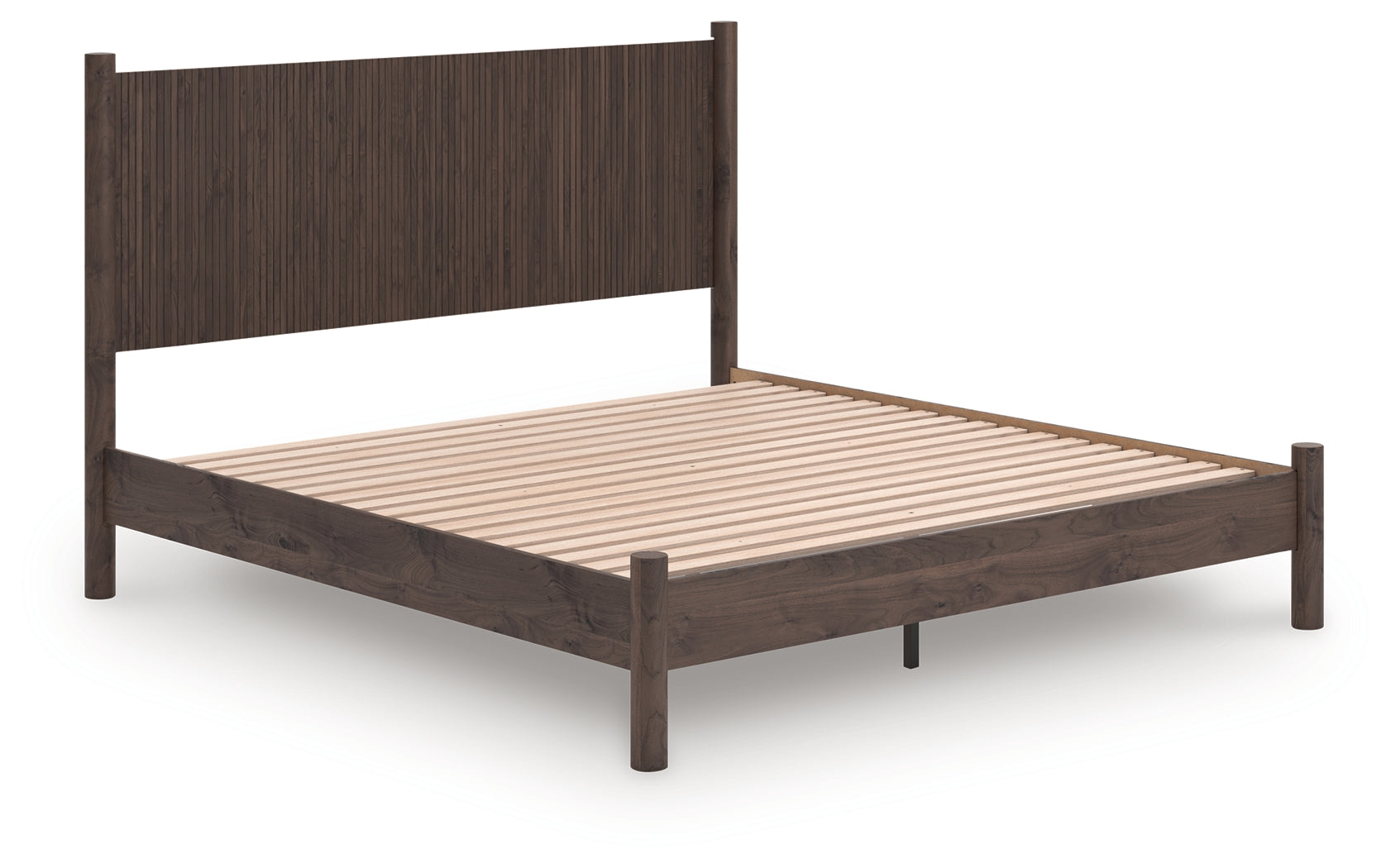 Orleans Furniture - Ashley Furniture - Pamytta Bedroom - King Panel Platform Bed / Brown - PCB2614B27