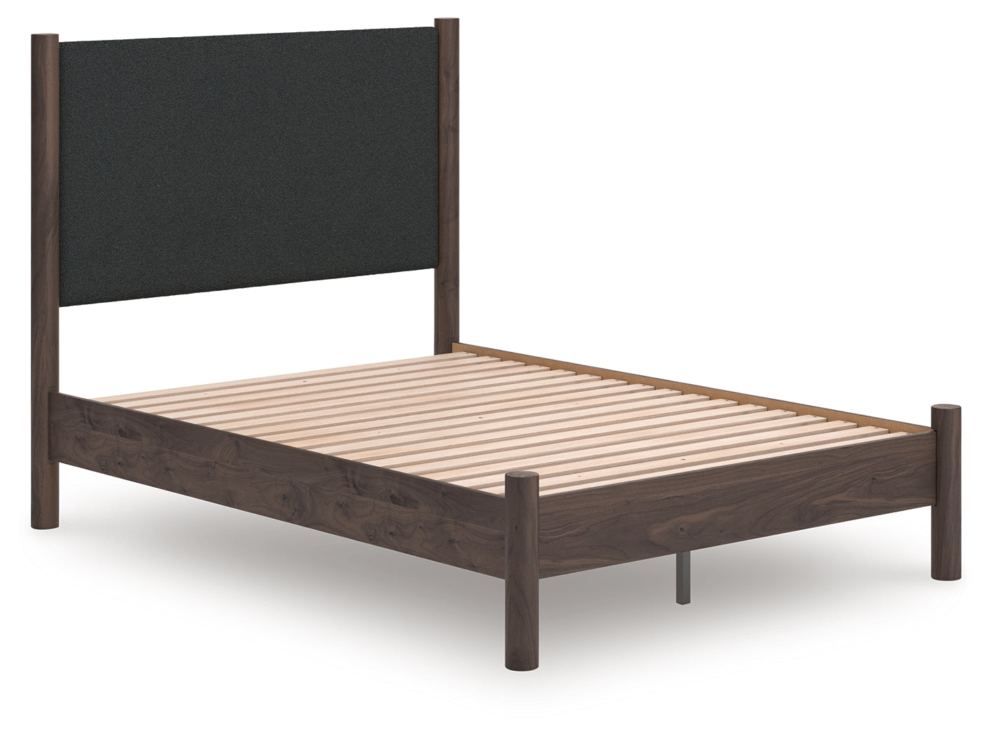 Orleans Furniture - Ashley Furniture - Pamytta Bedroom - Full Upholstered Panel Platform Bed / Brown - PCB2614B10