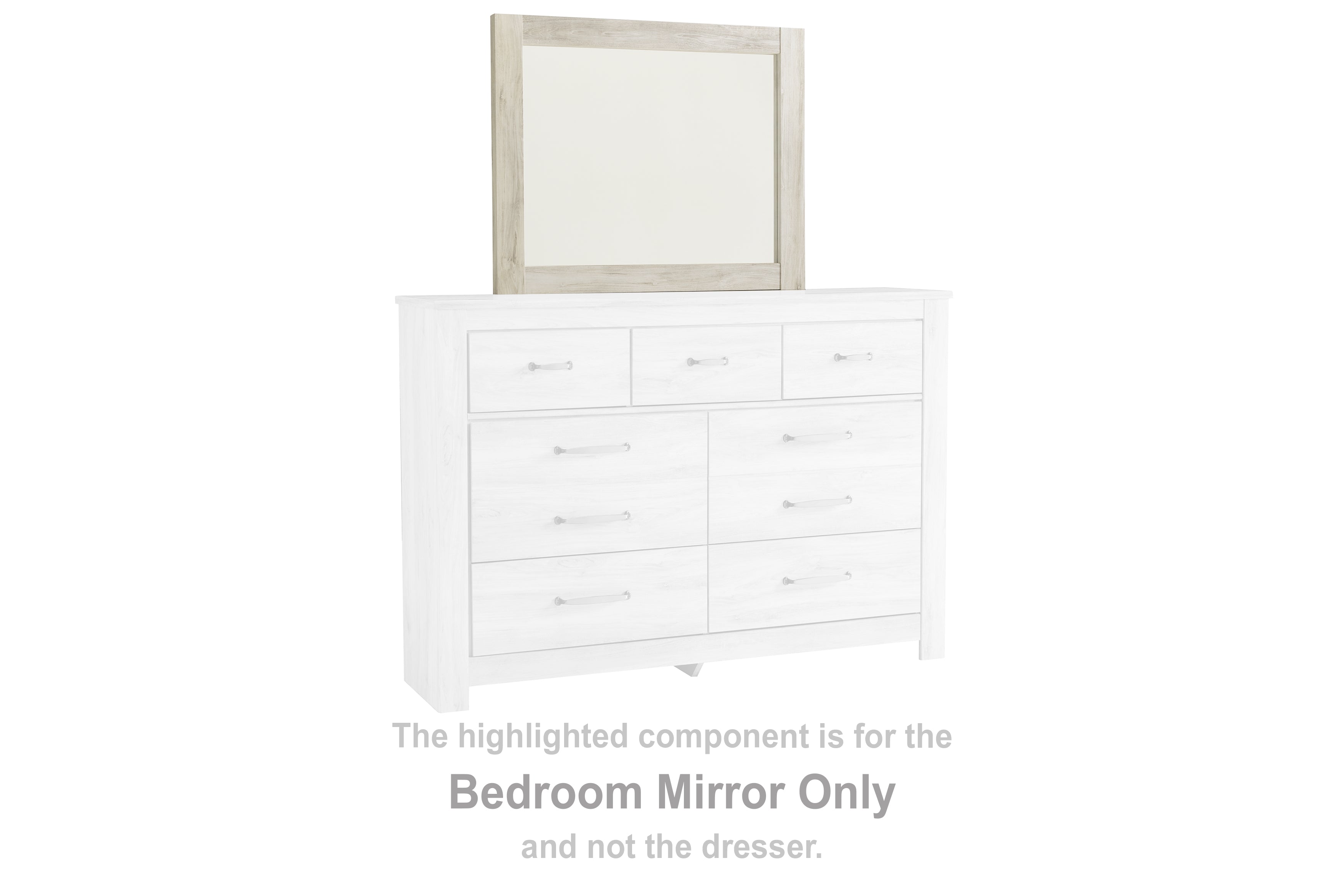 Orleans Furniture - Ashley Furniture - Bellaby Bedroom - Bedroom Mirror / Whitewash - B331-36