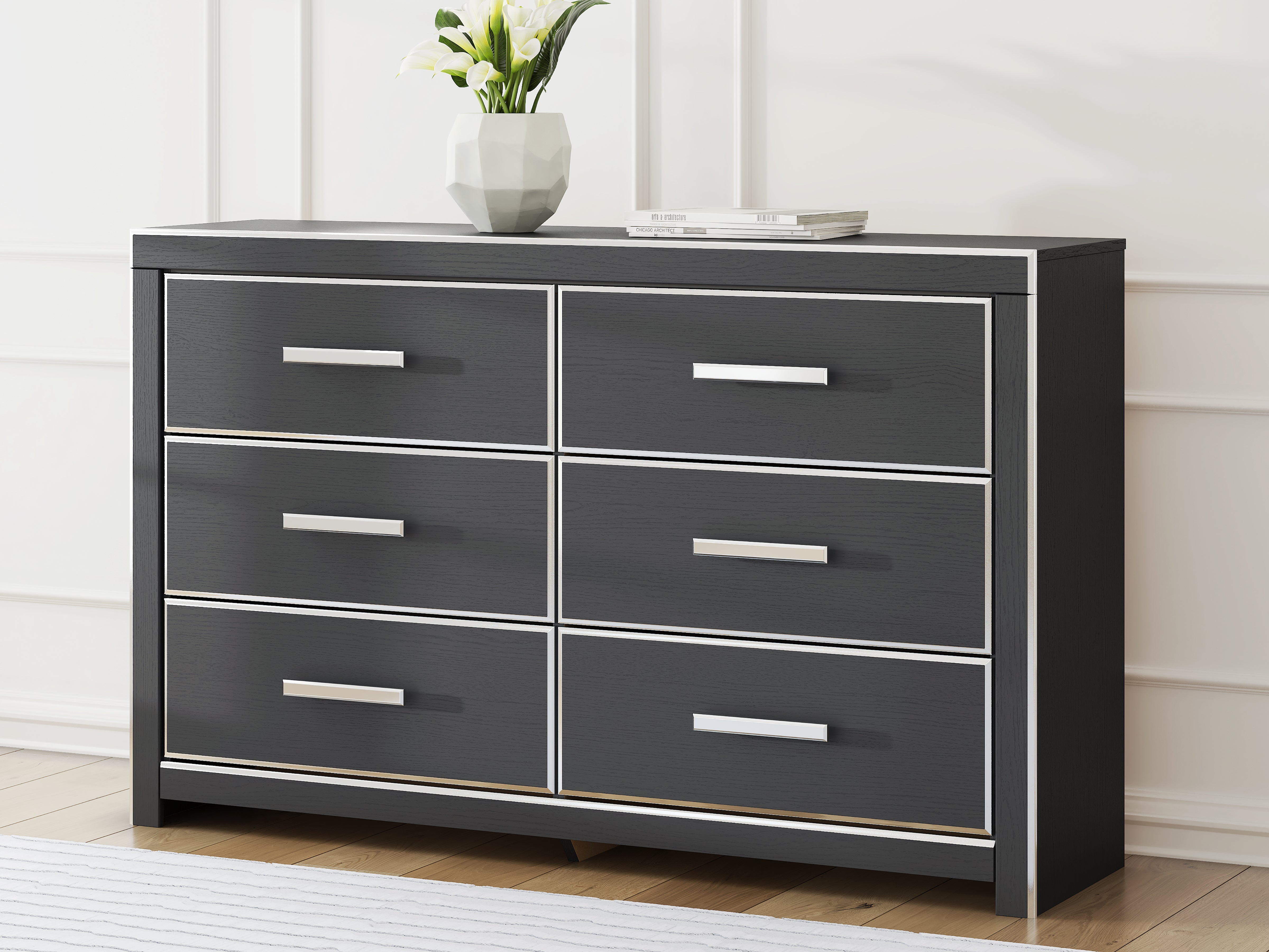Orleans Furniture - Ashley Furniture - Zuraleus Bedroom - Six Drawer Dresser / Black - PCB3380-31