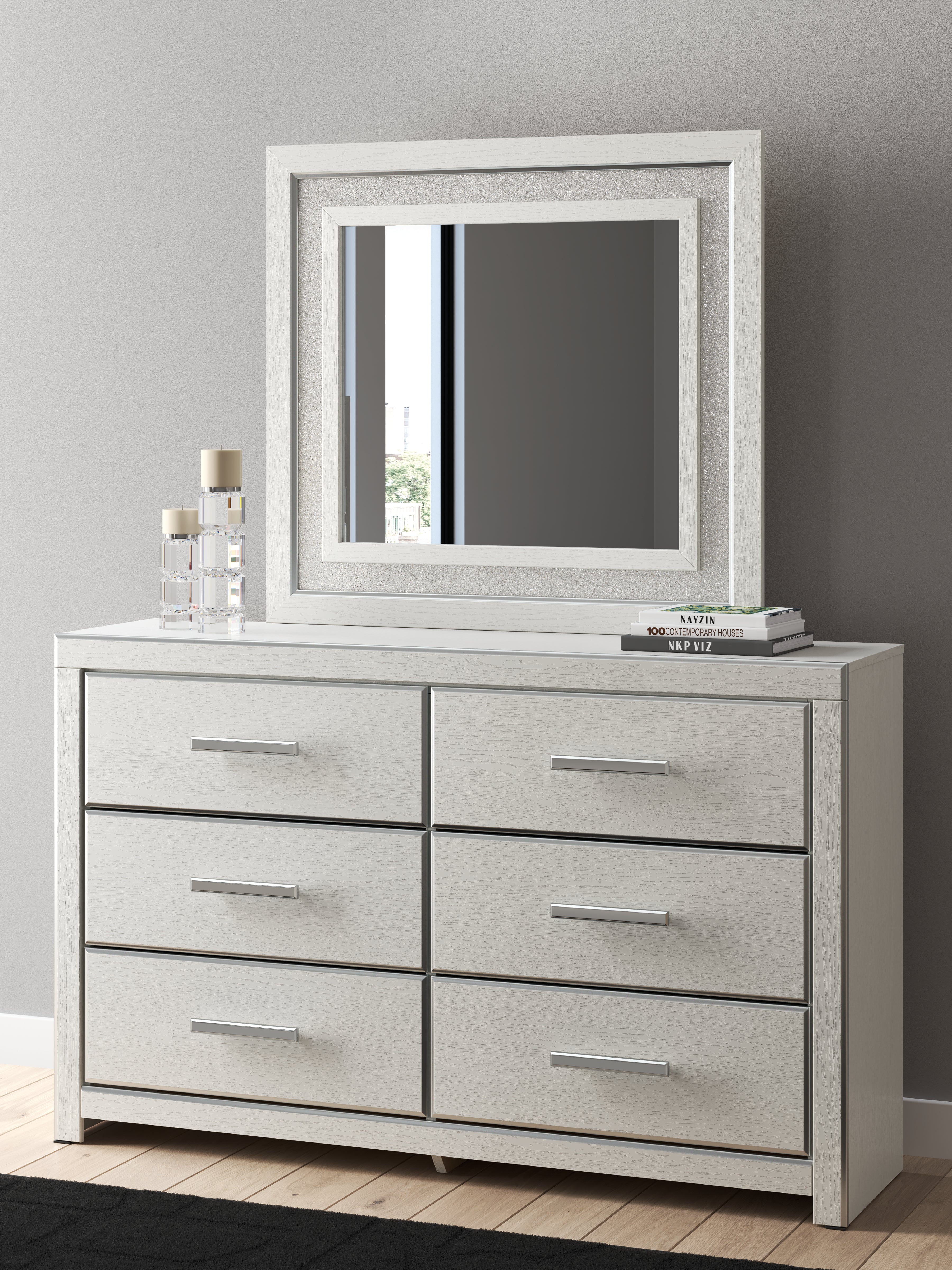Orleans Furniture - Ashley Furniture - Zuraleus Bedroom - Dresser and Mirror / White - PCB3381B1