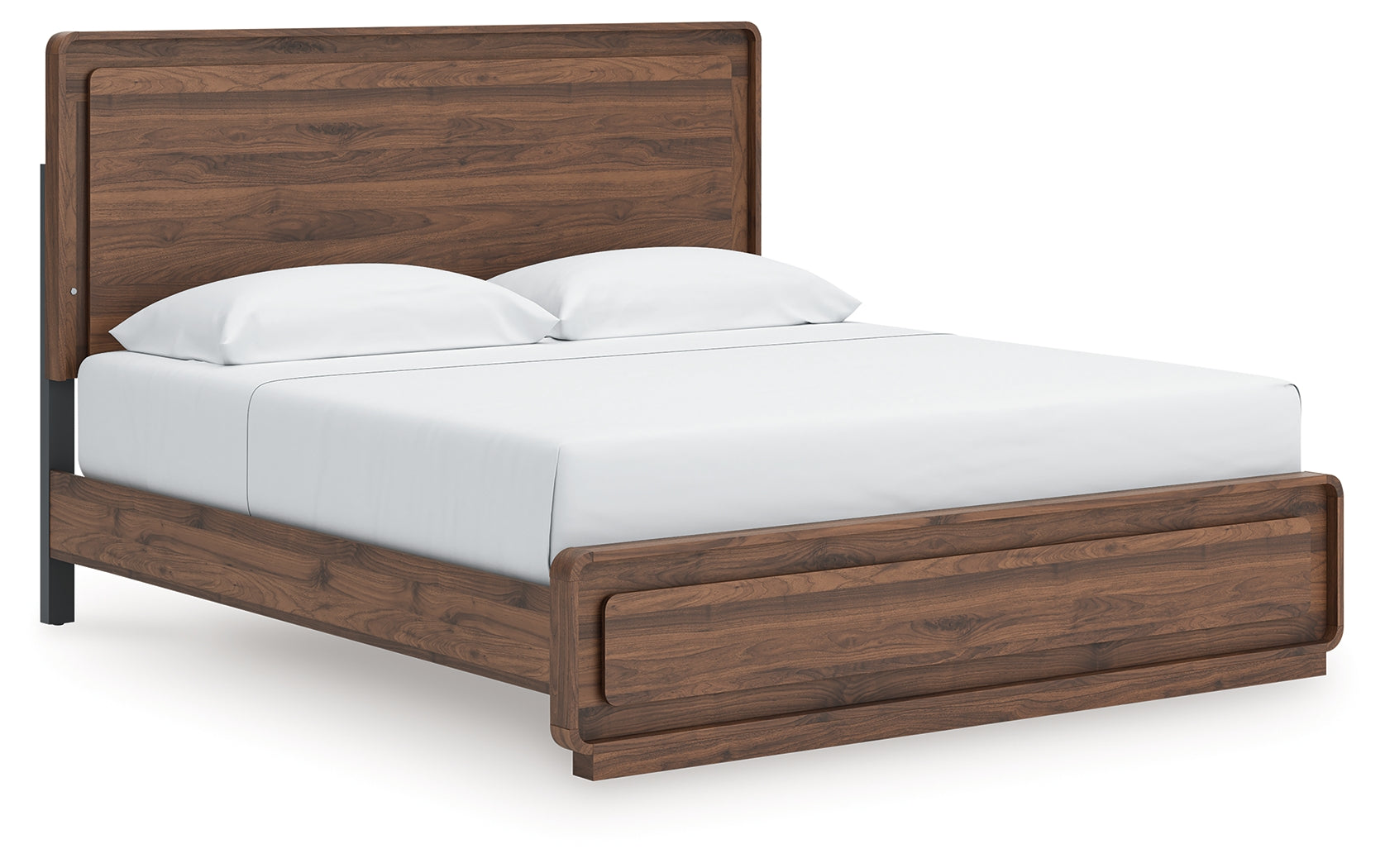 Orleans Furniture - Ashley Furniture - Fortlorn Bedroom - King Panel Bed / Walnut Brown - PCB386B4