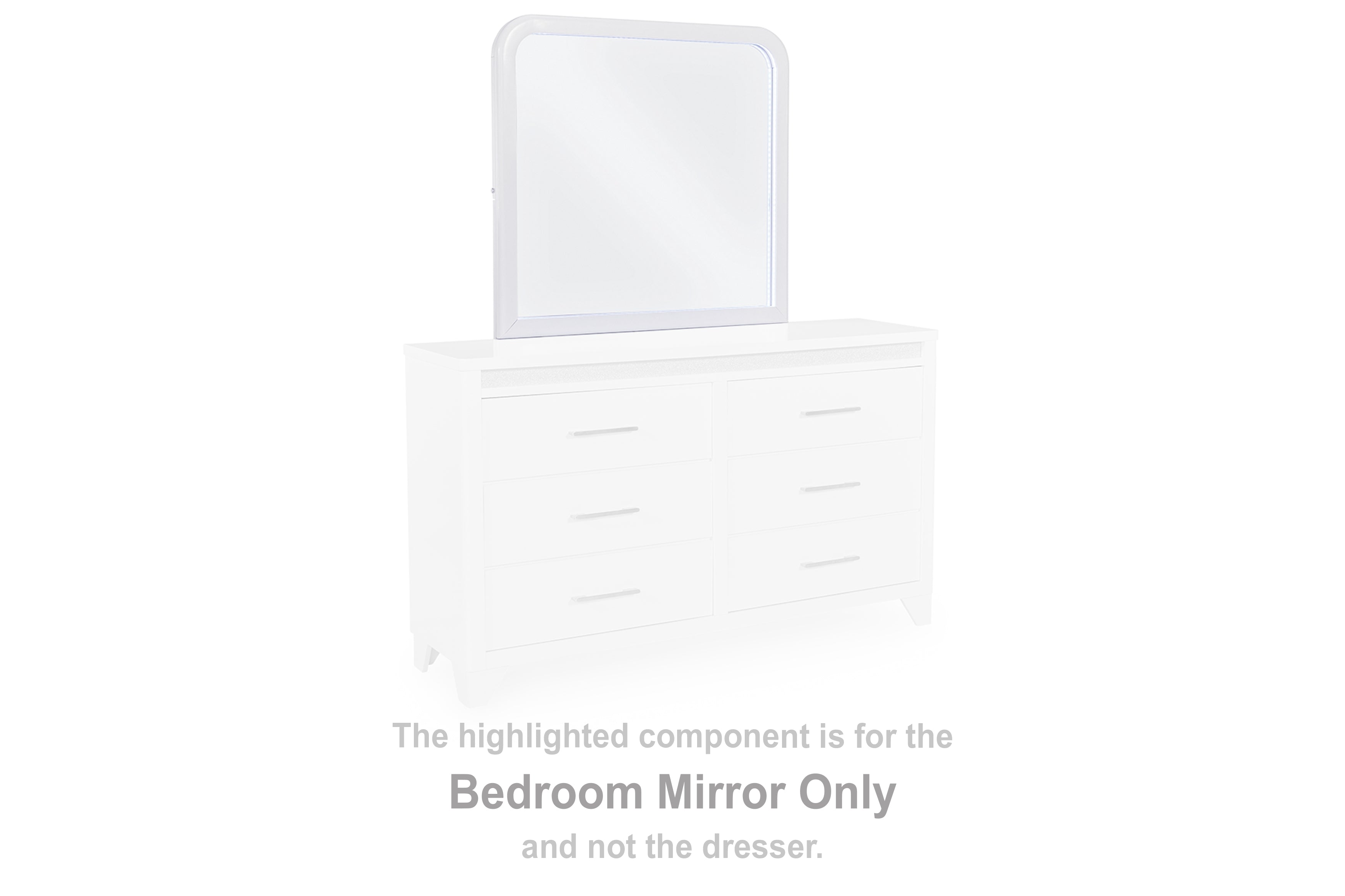 Orleans Furniture - Ashley Furniture - Jarlee Mirror - Bedroom Mirror / White - PCB392-36