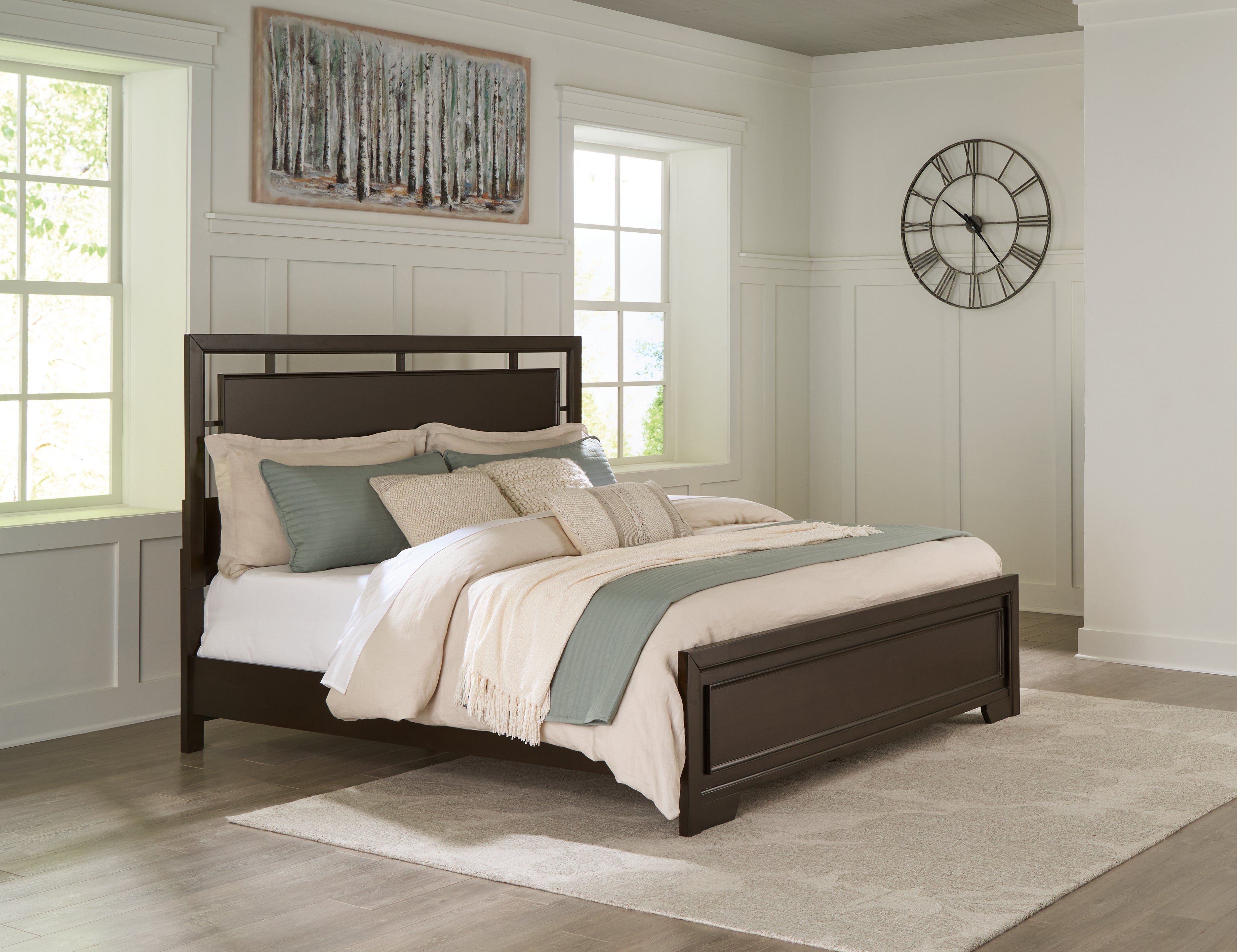 Orleans Furniture - Ashley Furniture - Covetown Bedroom - California King Panel Bed / Dark Brown - B441B9