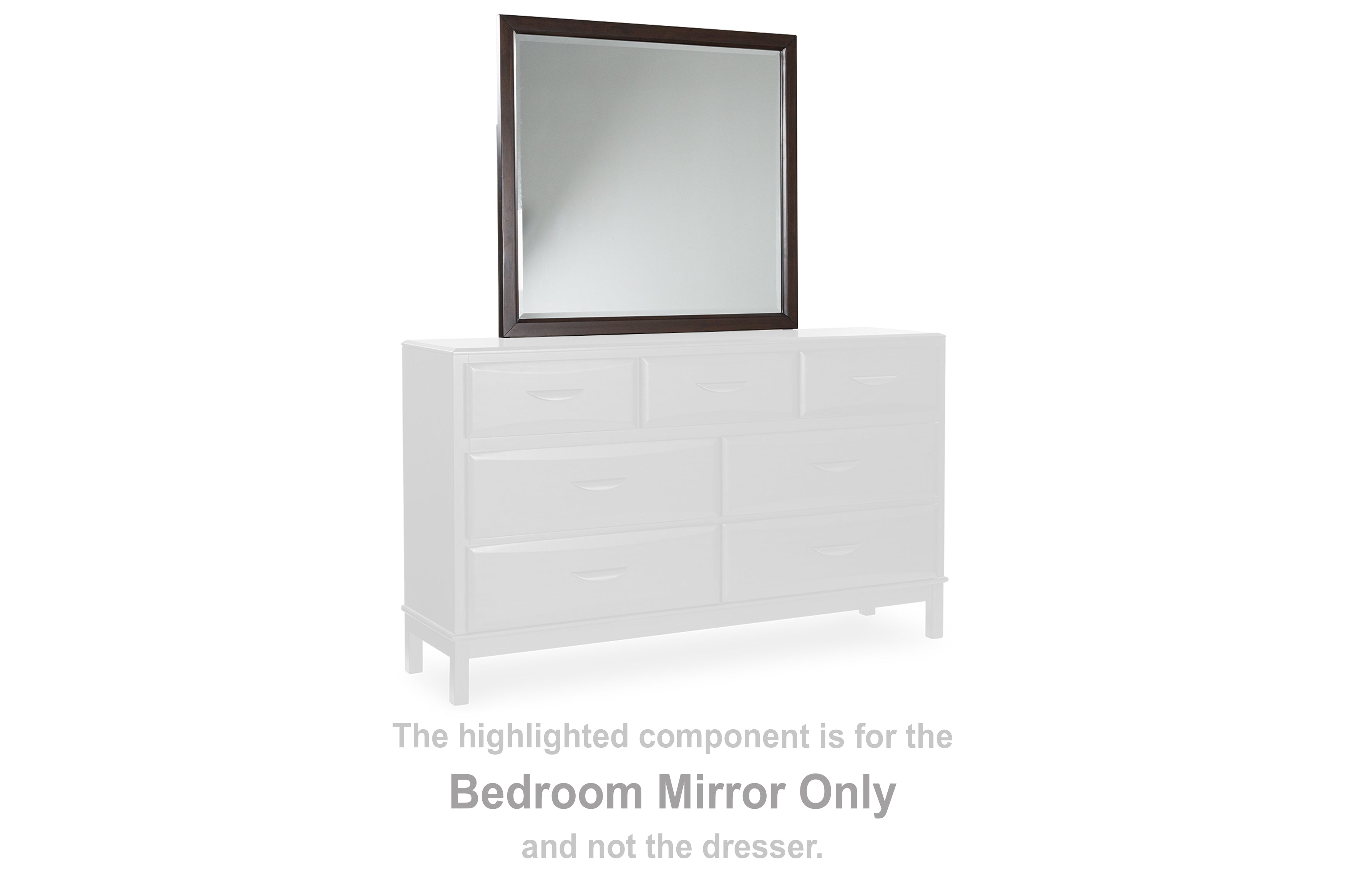 Orleans Furniture - Ashley Furniture - Vanmore Bedroom - Bedroom Mirror / Dark Brown - B479-36
