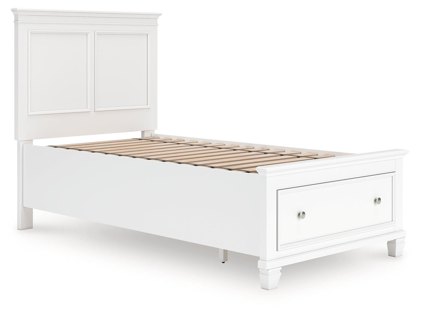 Orleans Furniture - Ashley Furniture - Fortman Bedroom - Twin Panel Storage Bed / White - B680B24