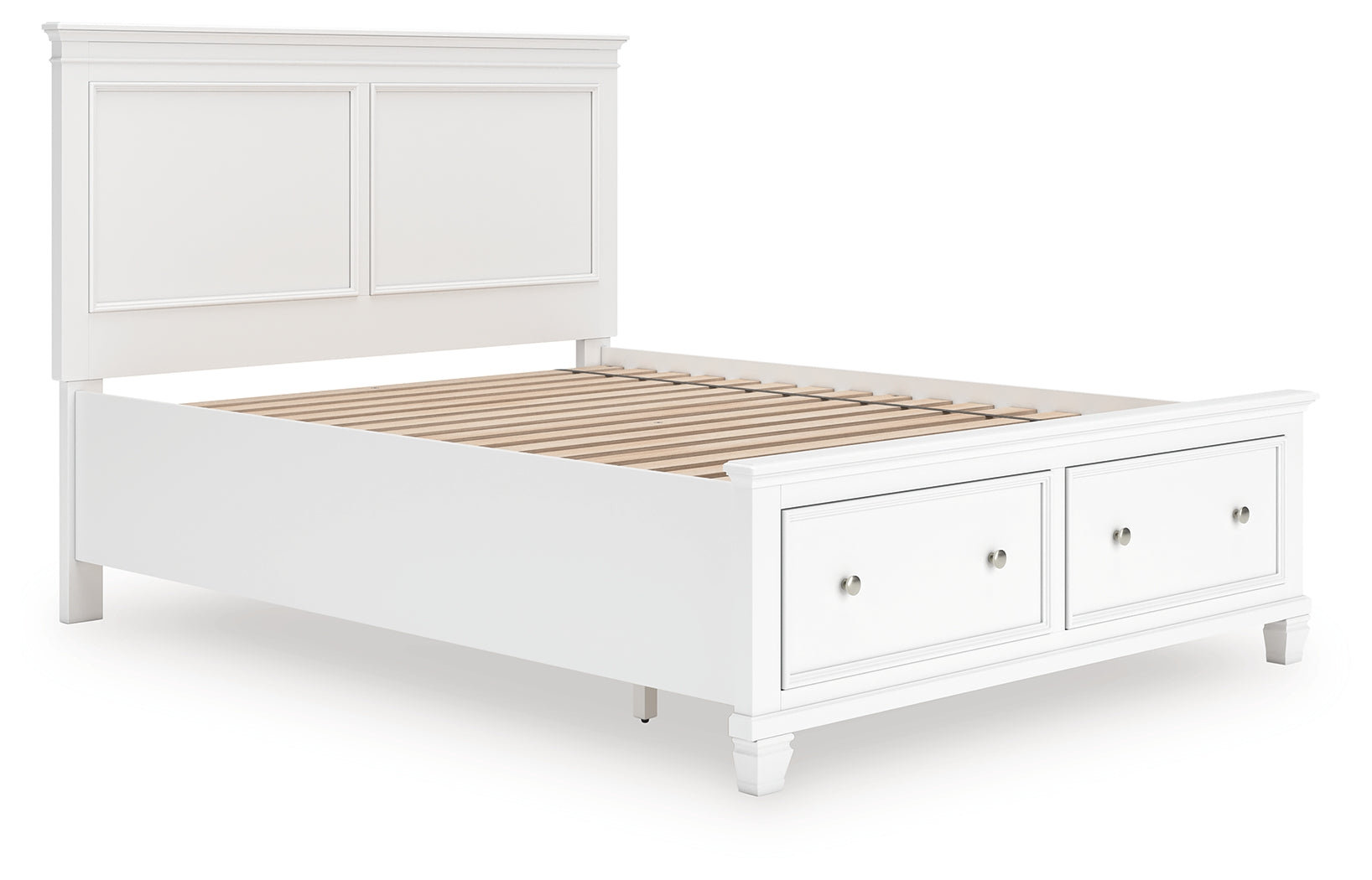 Orleans Furniture - Ashley Furniture - Fortman Bedroom - Queen Panel Storage Bed / White - B680B20