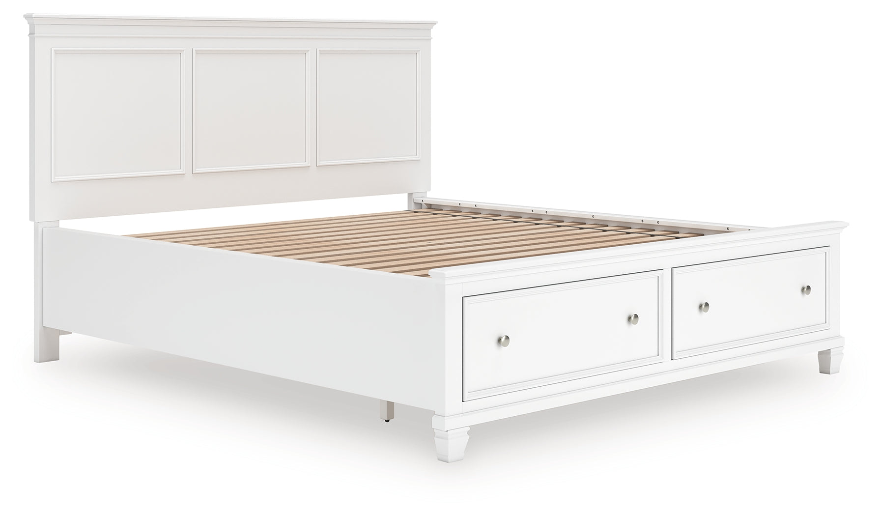 Orleans Furniture - Ashley Furniture - Fortman Bedroom - California King Panel Storage Bed / White - B680B23