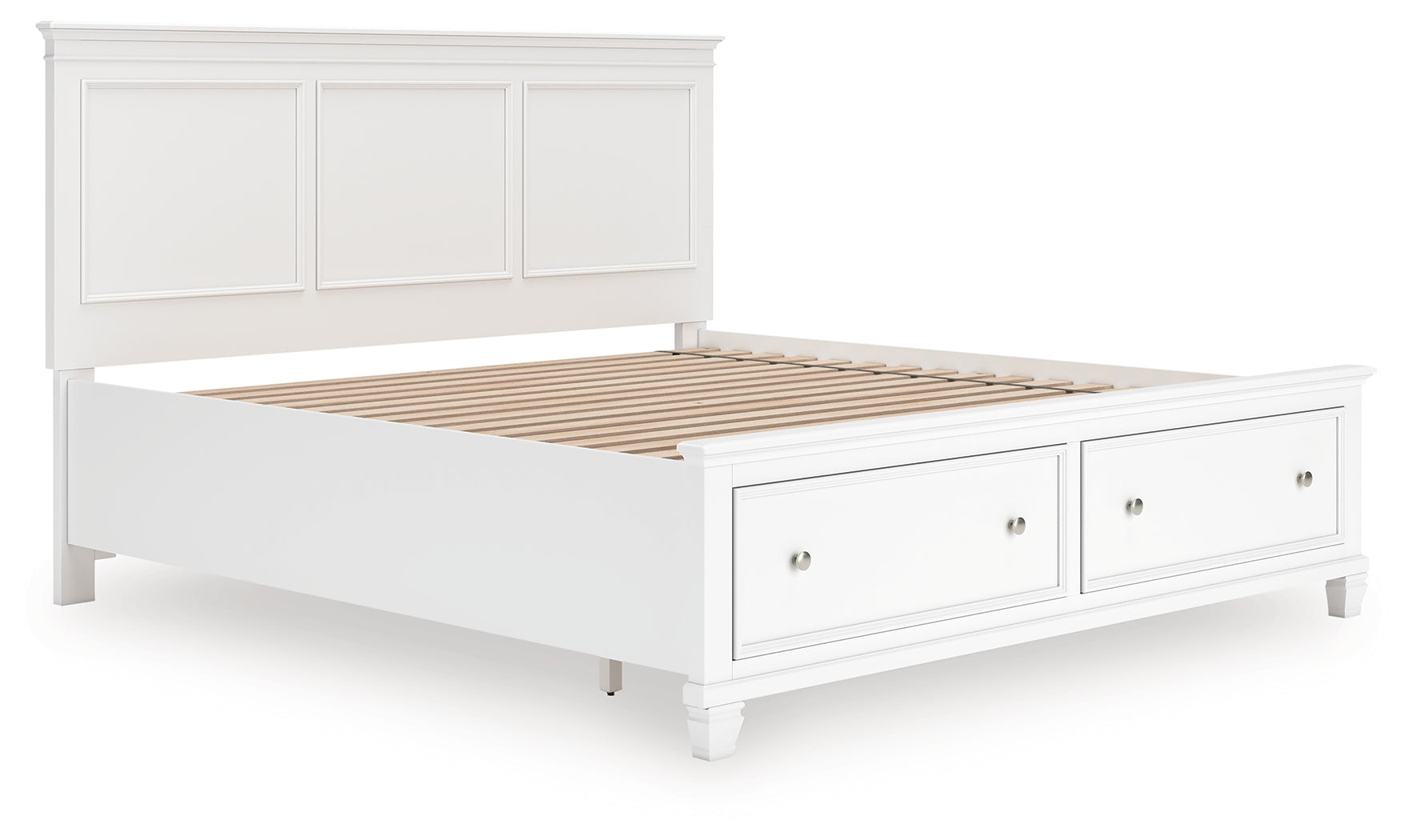 Orleans Furniture - Ashley Furniture - Fortman Bedroom - King Panel Storage Bed / White - B680B22