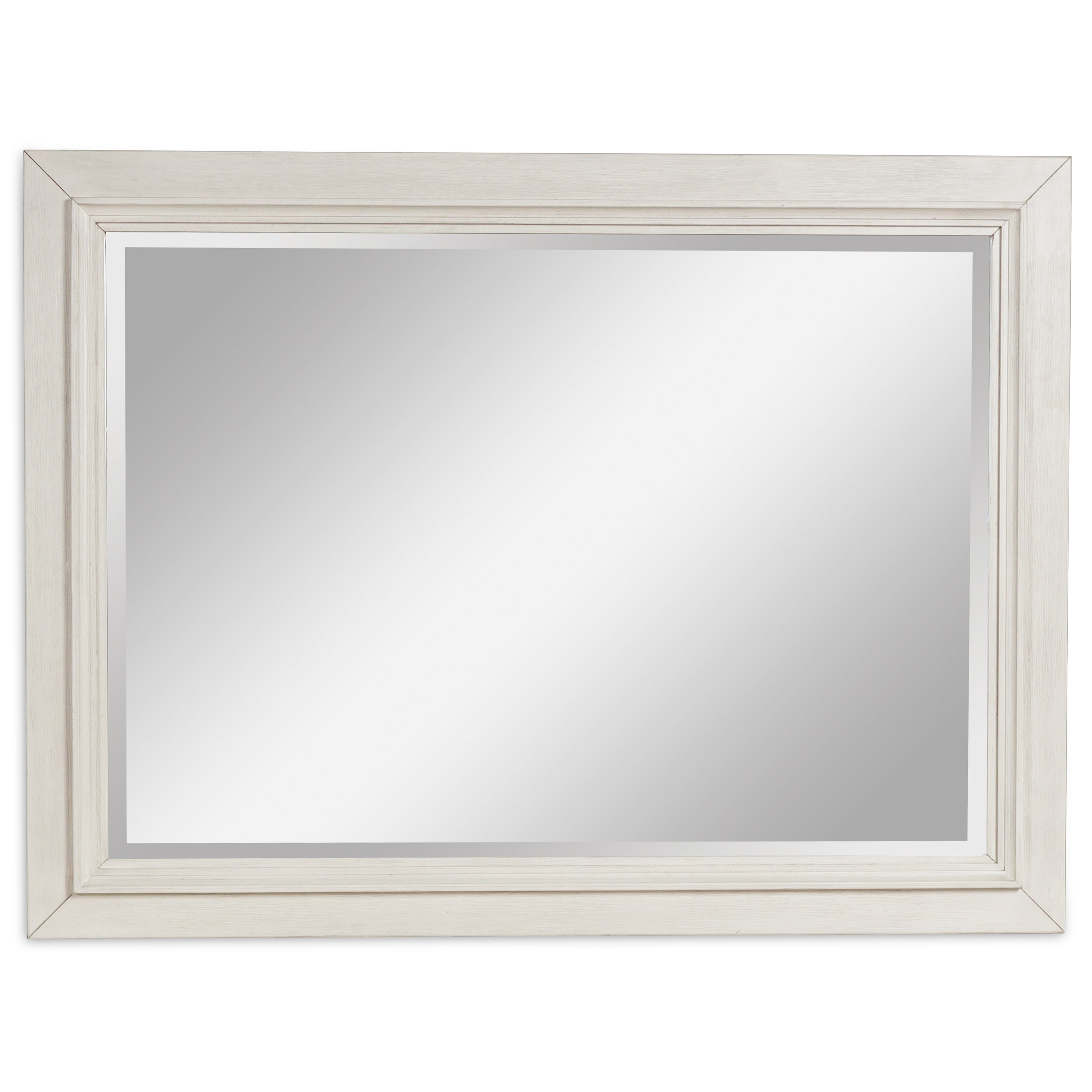 Orleans Furniture - Ashley Furniture - Shaybrock Bedroom - Bedroom Mirror / Antique White/Brown - B683-36