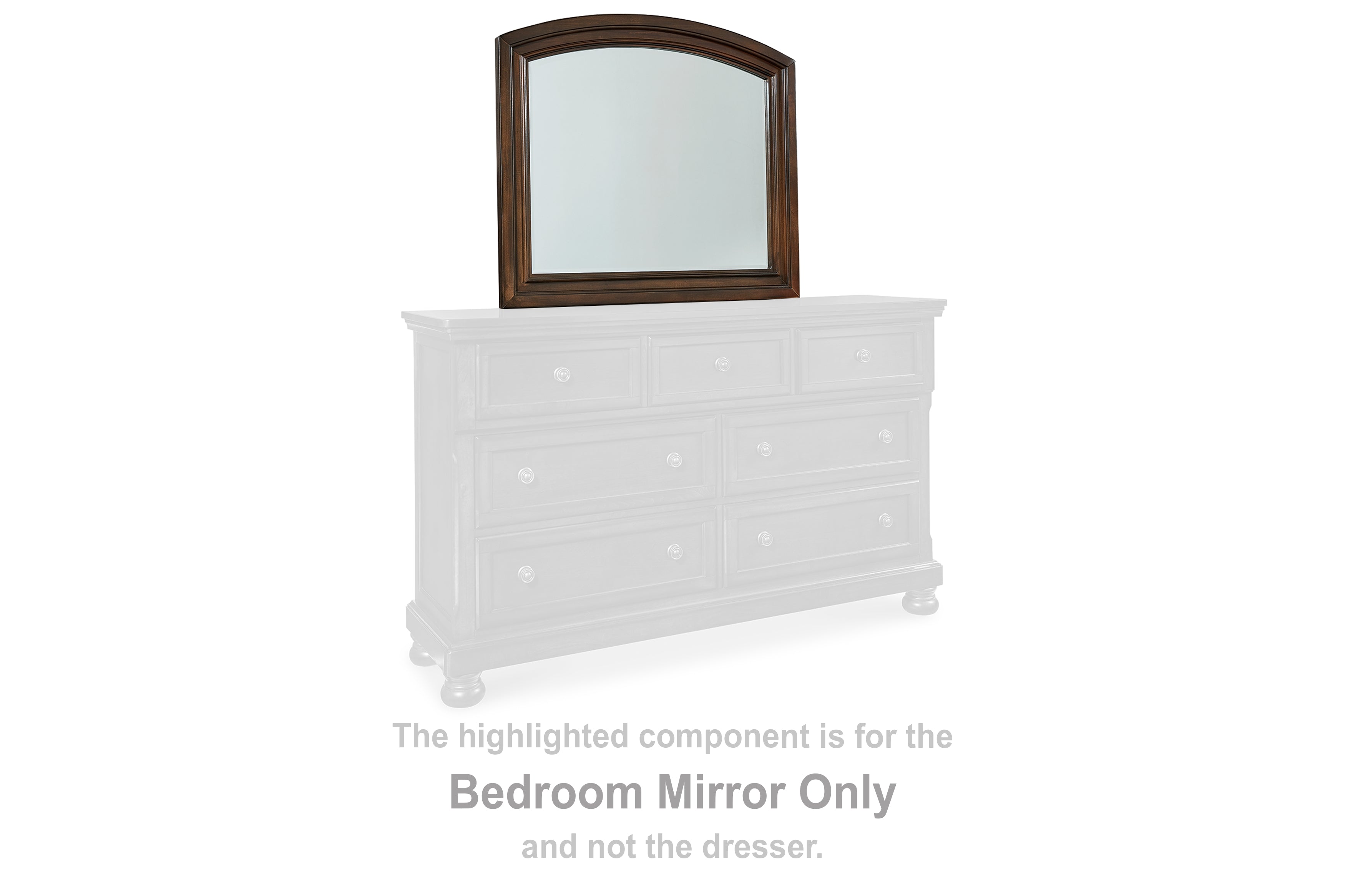 Orleans Furniture - Ashley Furniture - Porter Bedroom - Bedroom Mirror / Rustic Brown - B697-36