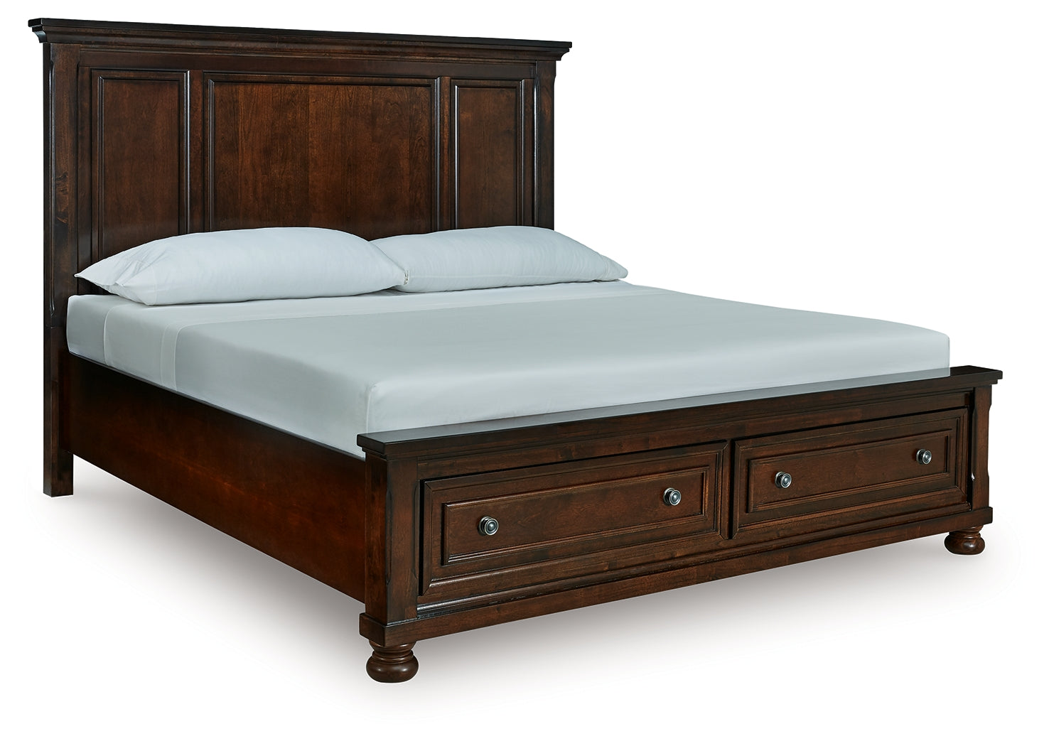 Orleans Furniture - Ashley Furniture - Porter Bedroom - King Panel Storage Bed / Rustic Brown - B697B44
