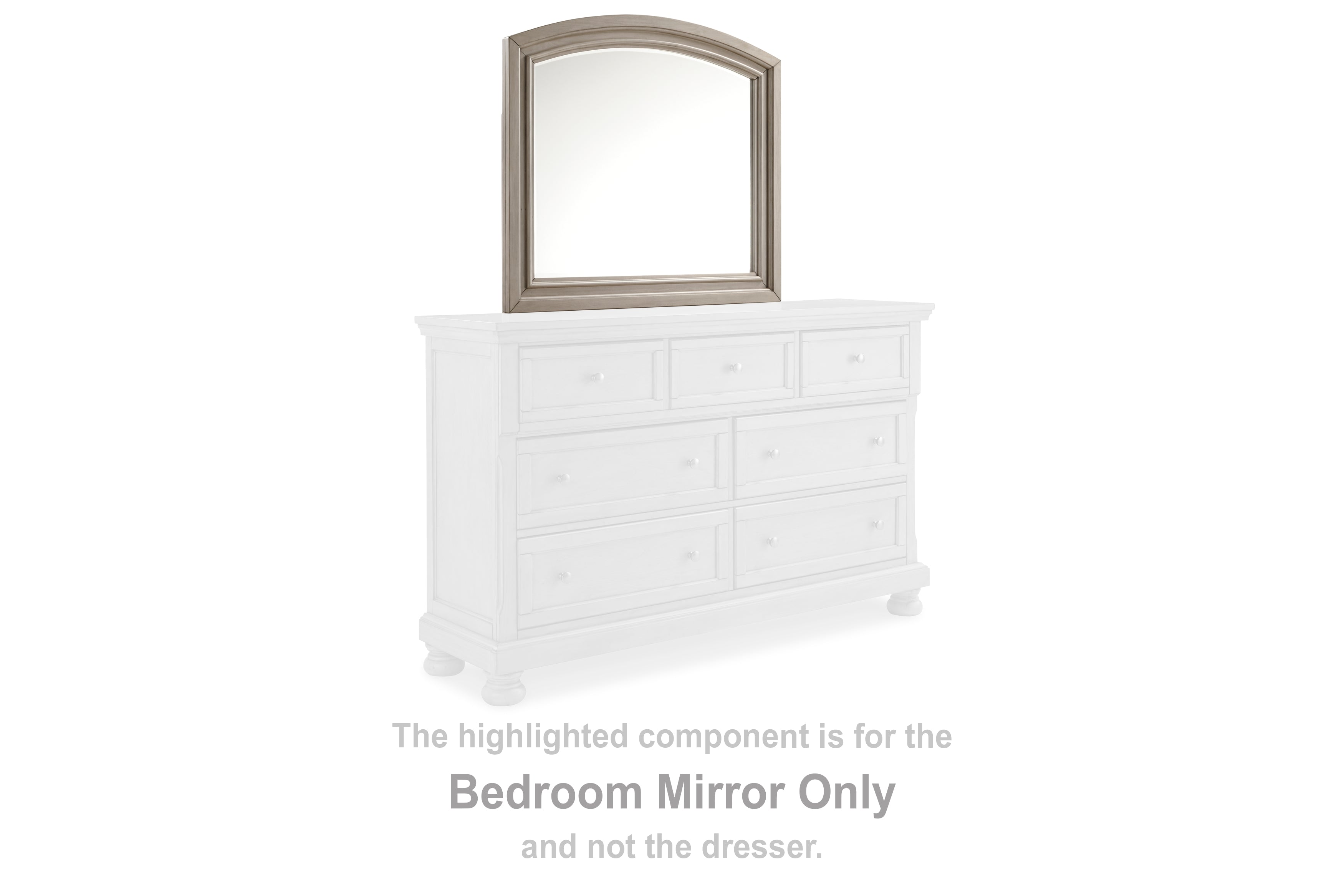 Orleans Furniture - Ashley Furniture - Lettner Bedroom - Bedroom Mirror / Light Gray - B733-36