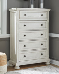 Orleans Furniture - Ashley Furniture - Robbinsdale Bedroom - King Sleigh Bed / Antique White - B742B22