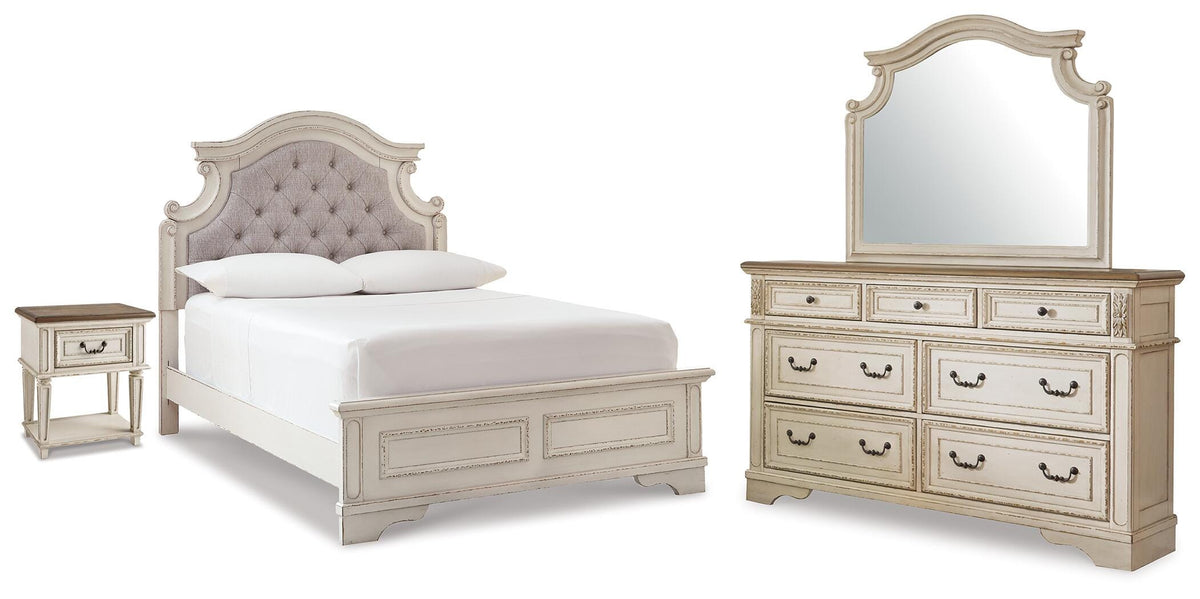 Orleans Furniture - Ashley Furniture - Realyn King Panel Bed, Dresser, Mirror and Nightstand - King Panel Bed, Dresser, Mirror and Nightstand - B743B78