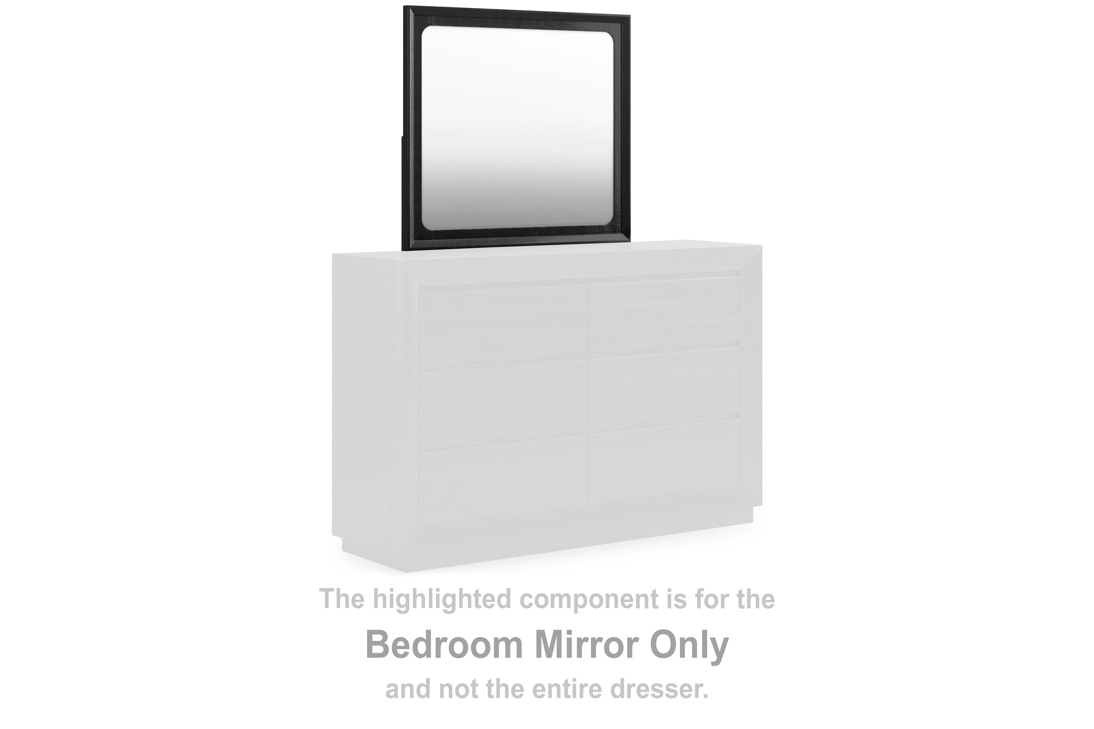 Orleans Furniture - Ashley Furniture - Londer Bedroom - Bedroom Mirror / Black - B768-36