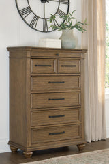 Orleans Furniture - Ashley Furniture - Karallin Bedroom - Seven Drawer Chest - PCB782-46