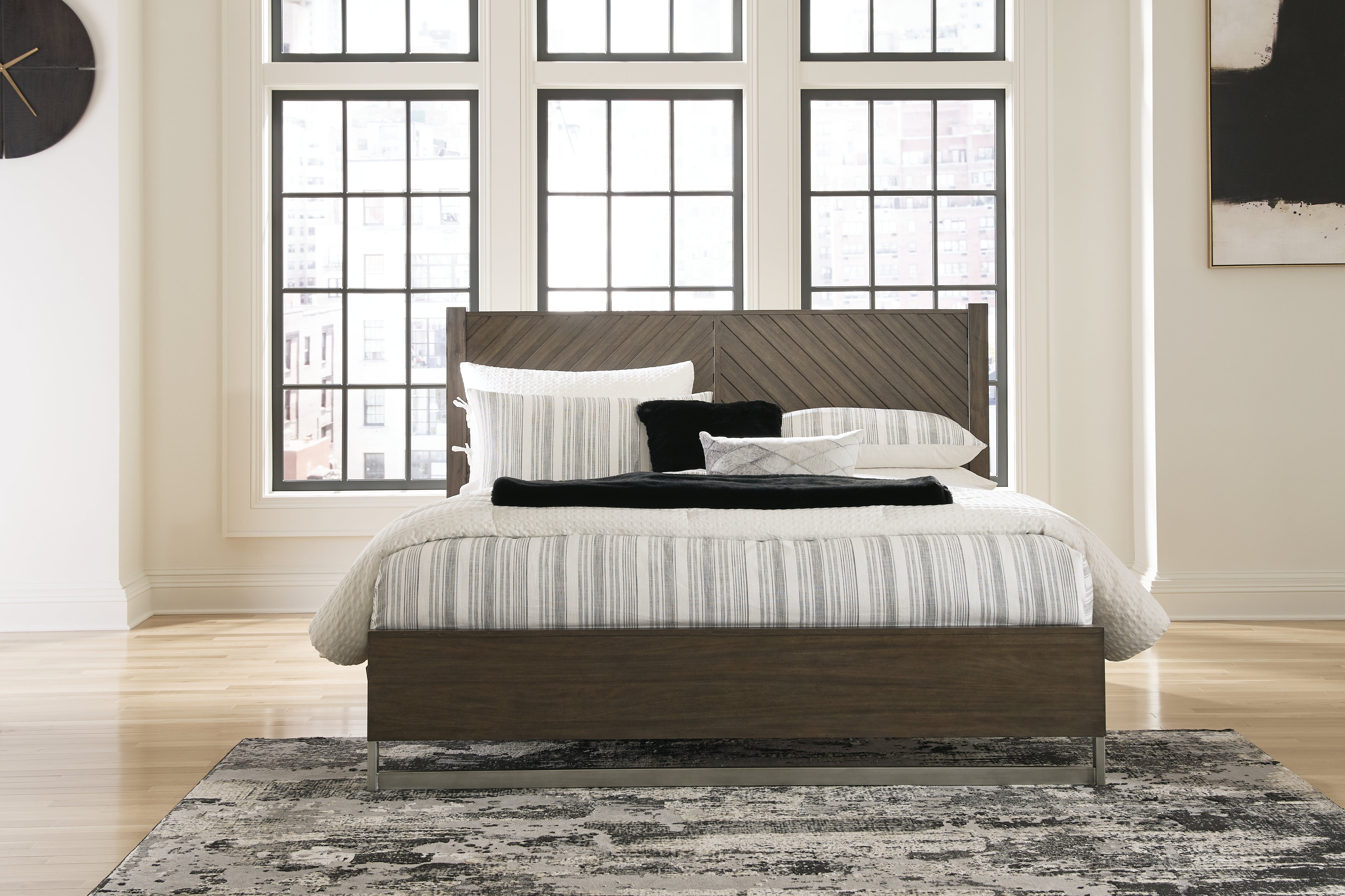 Orleans Furniture - Ashley Furniture - Arkenton Bedroom - California King Panel Bed / Grayish Brown - B786B5