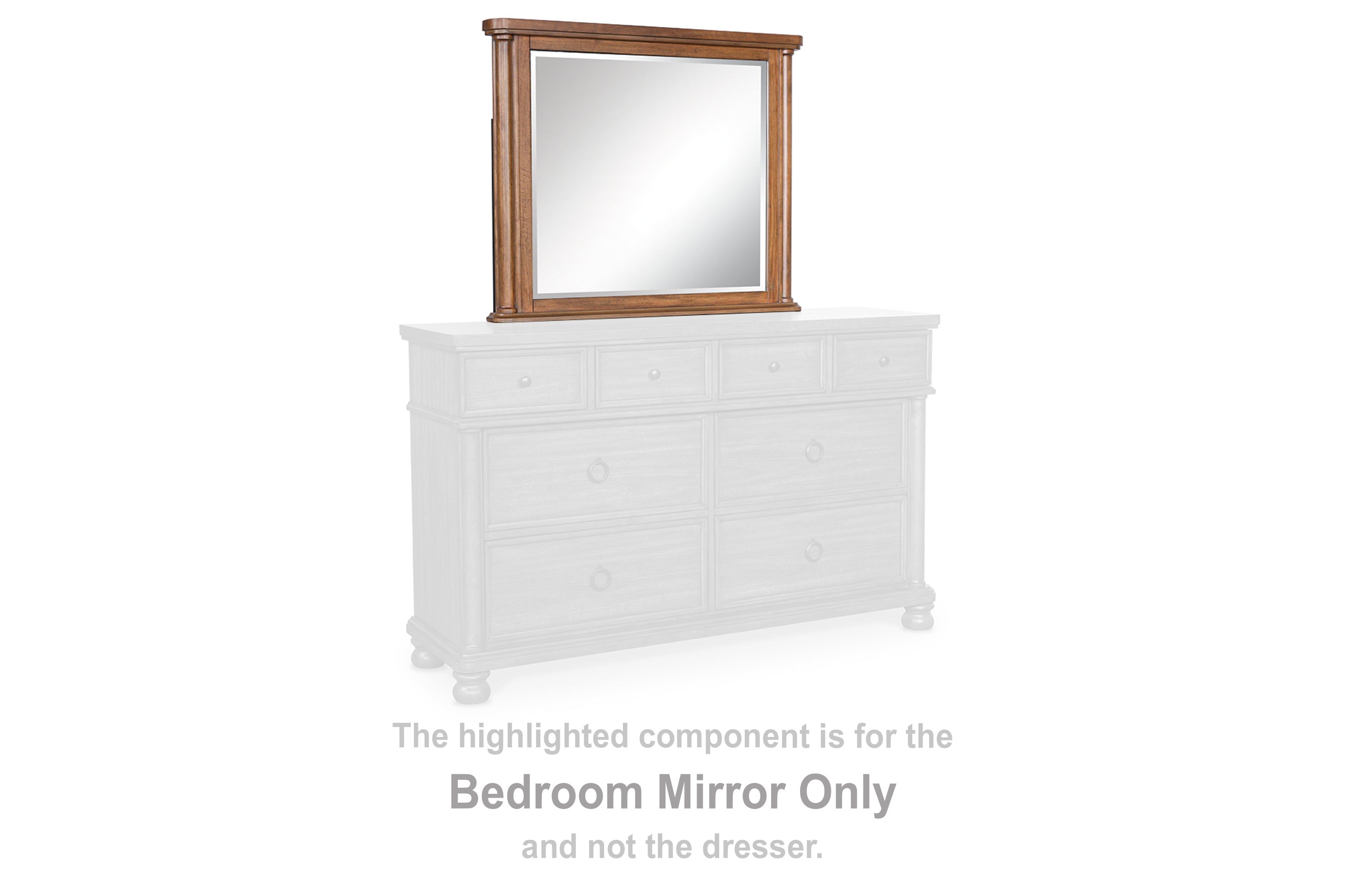Orleans Furniture - Ashley Furniture - Rowlenstown Mirror - Bedroom Mirror / Brown - PCB824-36