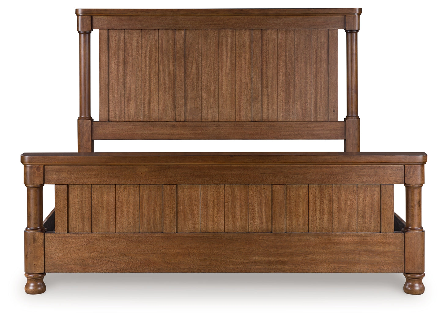 Orleans Furniture - Ashley Furniture - Rowlenstown Bedroom - California King Poster Bed / Brown - PCB824B5