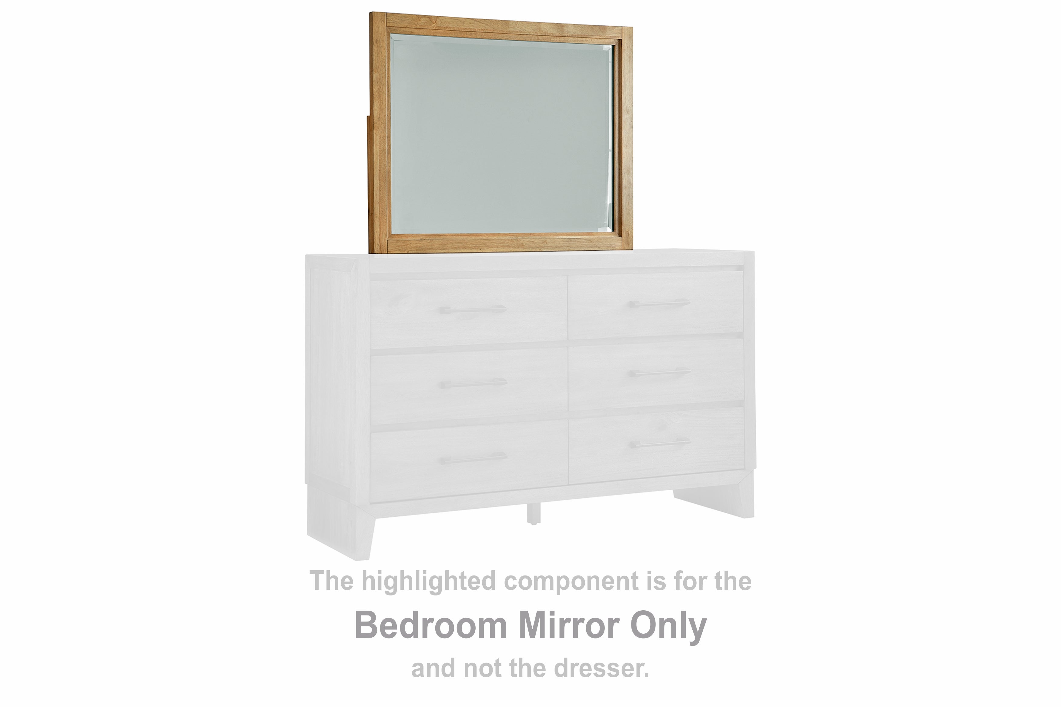 Orleans Furniture - Ashley Furniture - Sherbana Bedroom - Bedroom Mirror / Light Brown - B833-36