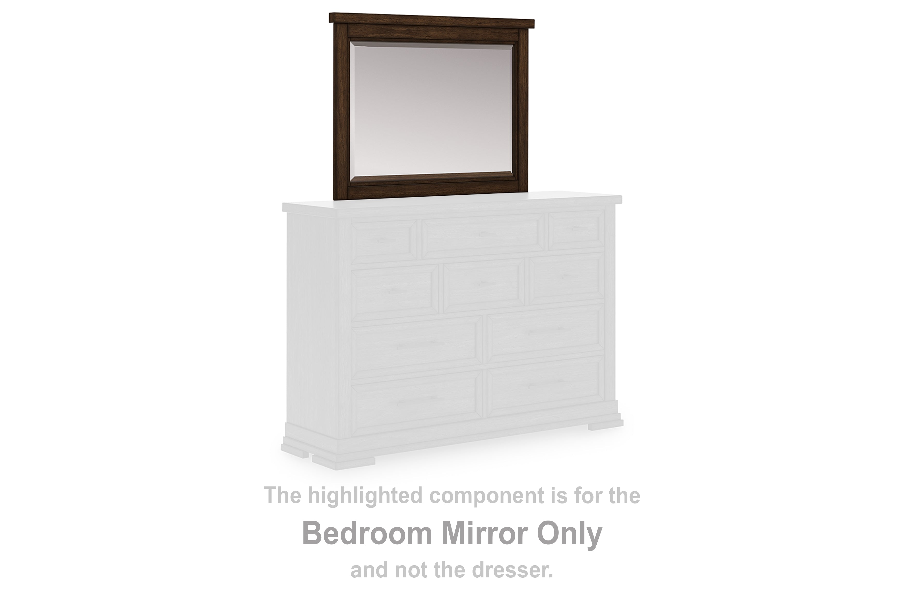 Orleans Furniture - Ashley Furniture - Taffenbrook Bedroom - Bedroom Mirror / Medium Brown - B849-36