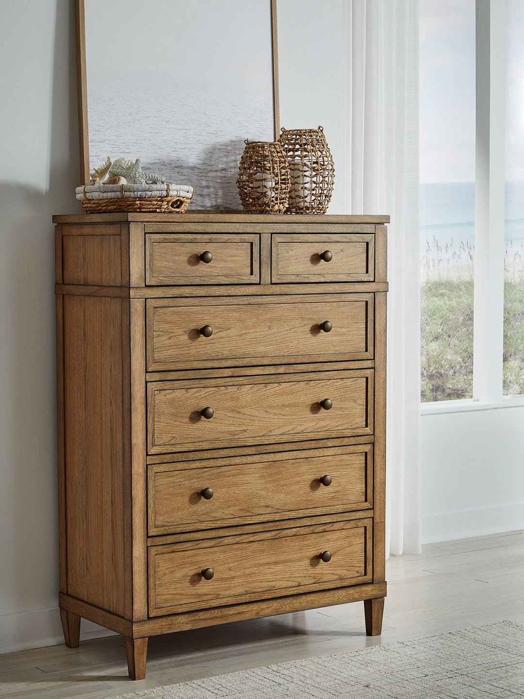 Orleans Furniture - Ashley Furniture - Sharlance Bedroom - Six Drawer Chest / Brown - B895-46