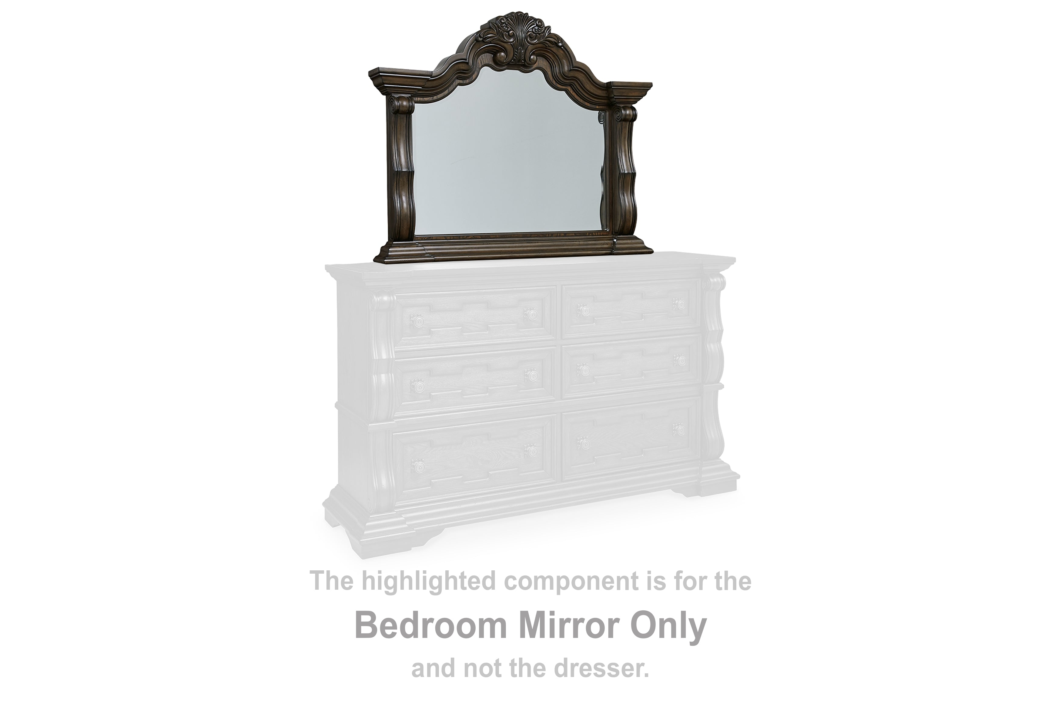 Orleans Furniture - Ashley Furniture - Maylee Bedroom - Bedroom Mirror / Dark Brown - B947-36