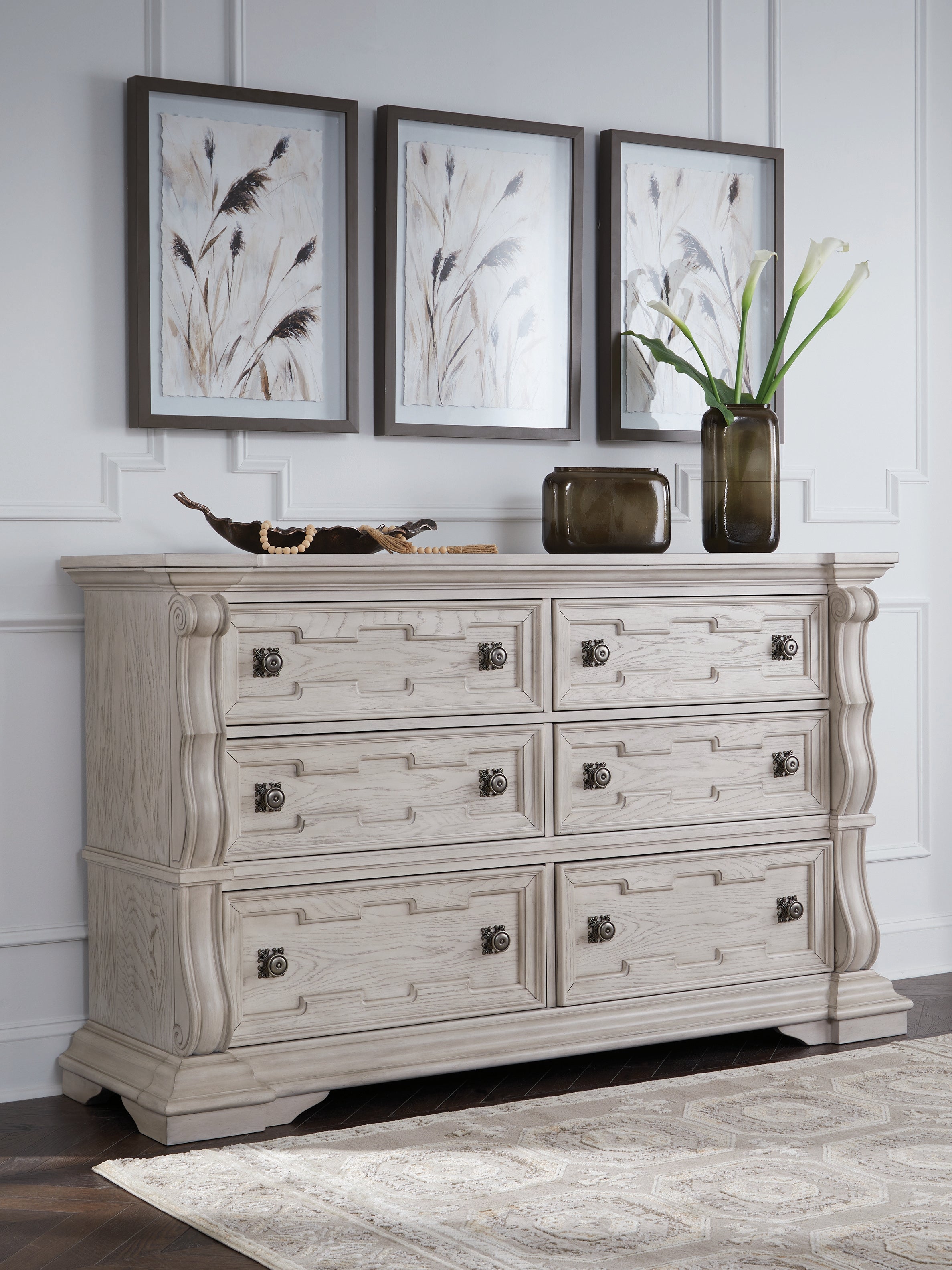 Orleans Furniture - Ashley Furniture - Bruchandi Bedroom - Dresser / Antique White - PCB948-31