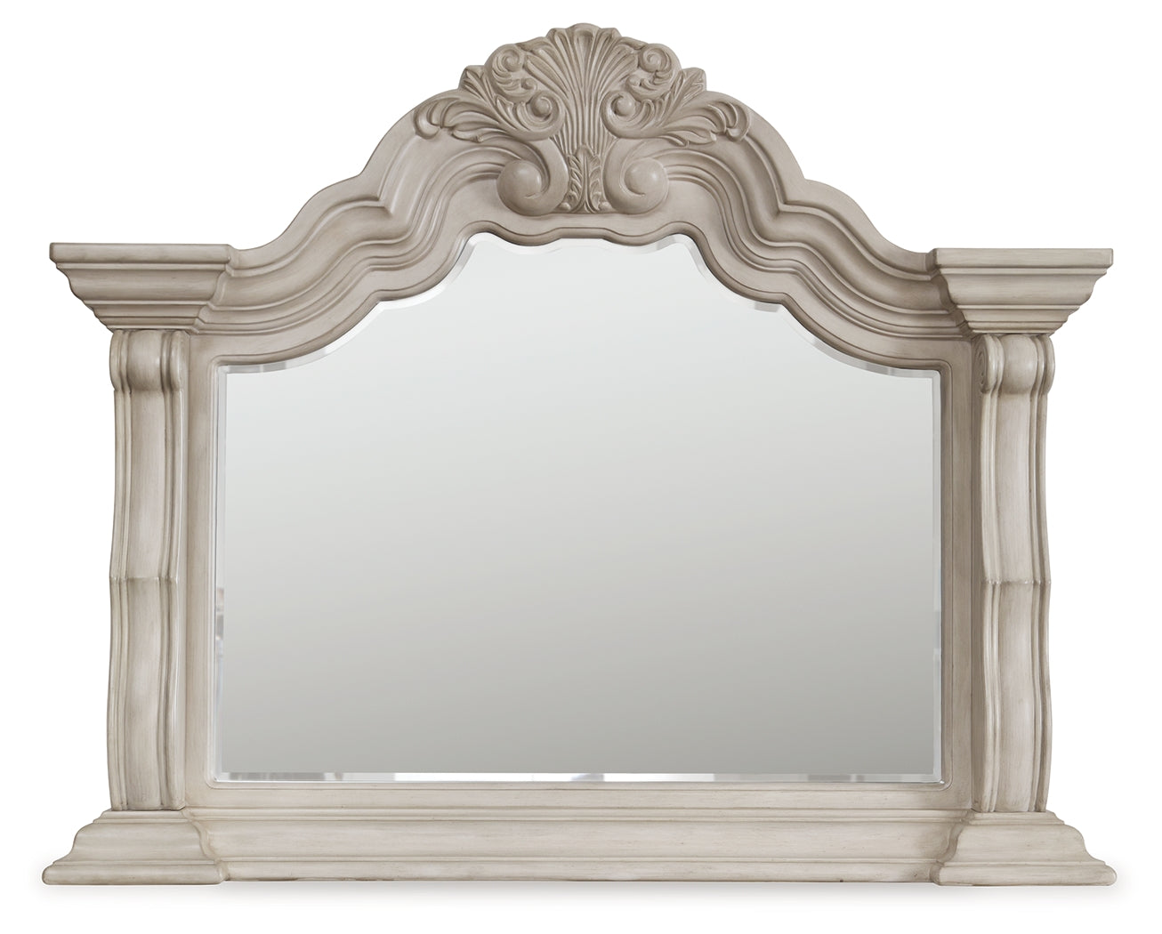 Orleans Furniture - Ashley Furniture - Bruchandi Mirror - Bedroom Mirror / Antique White - PCB948-36