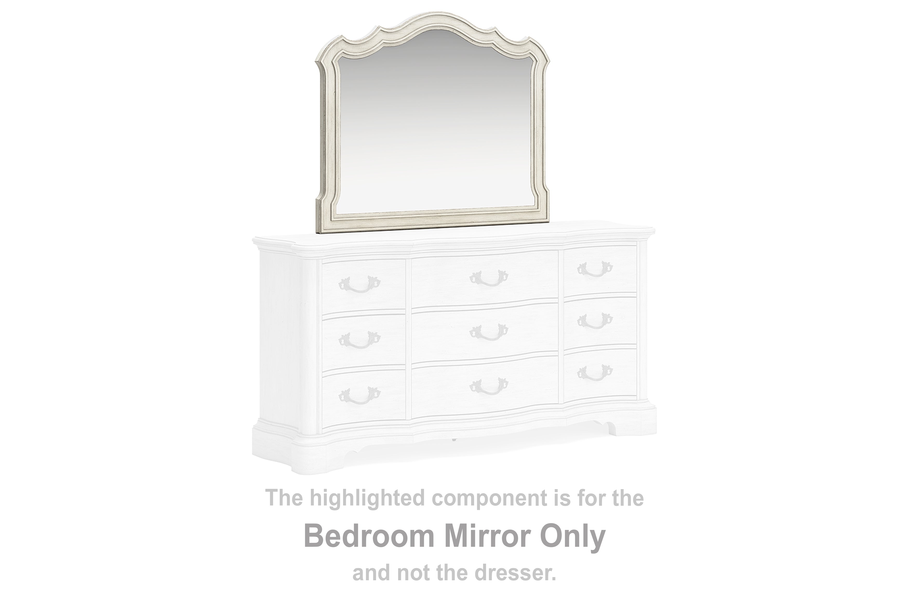 Orleans Furniture - Ashley Furniture - Arlendyne Bedroom - Bedroom Mirror / Antique White - B980-36