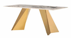 D2220 7 Piece Marble Top Dining Table