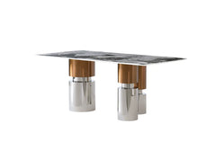 D2310 7 Piece Marble Top Dining Table