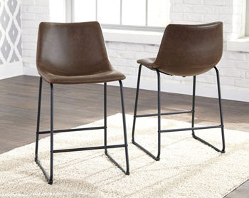 Orleans Furniture - Ashley Furniture - Centiar Dining Room - Counter Height Bar Stool (Set of 2) / Brown - D372-124X2