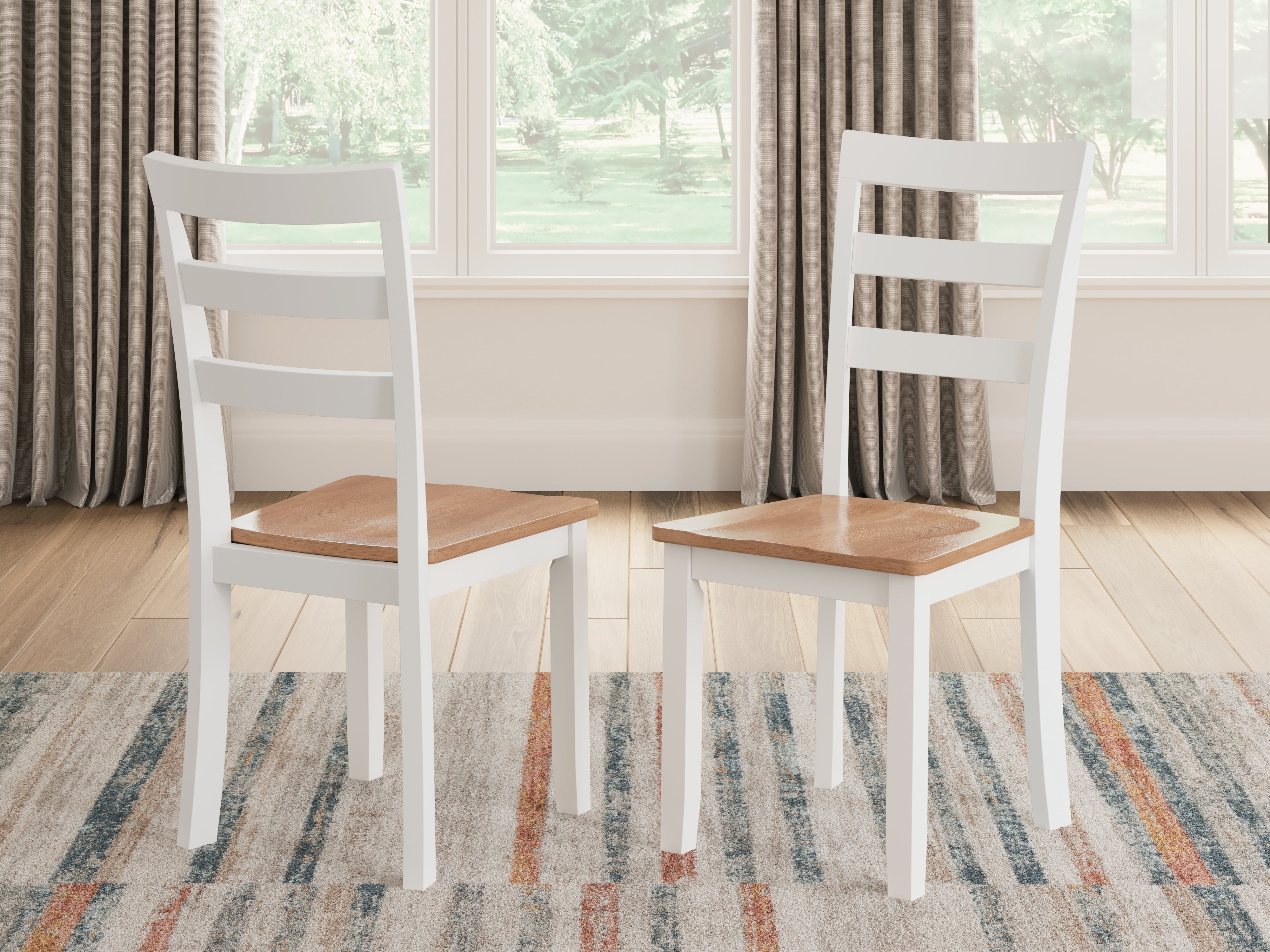 Orleans Furniture - Ashley Furniture - Gesthaven Dining Room - Dining Chair (Set of 2) / Natural/White - D398-01X2