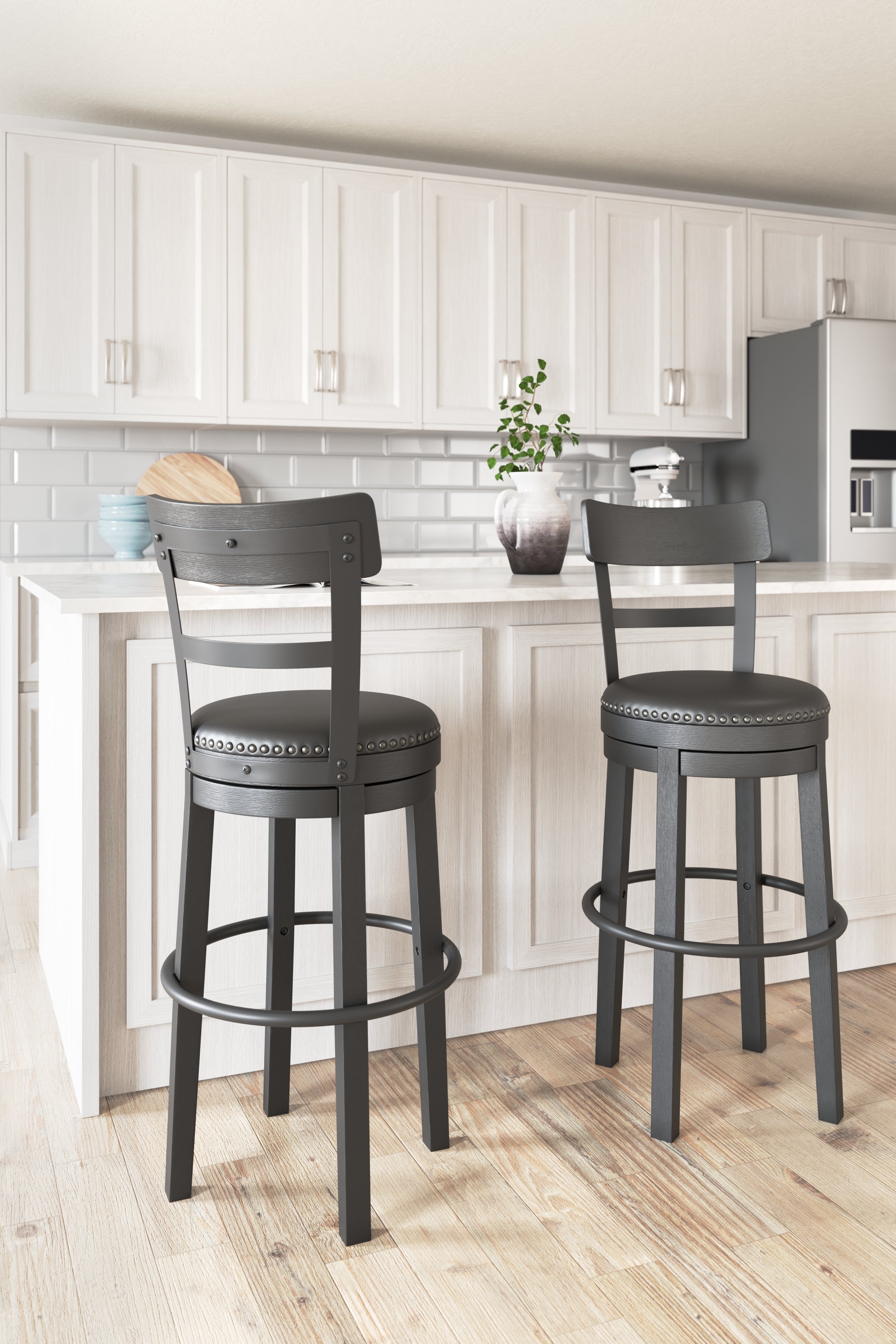 Orleans Furniture - Ashley Furniture - Valebeck Dining Room - Bar Height Bar Stool (Set of 2) / Multi - D546-630X2