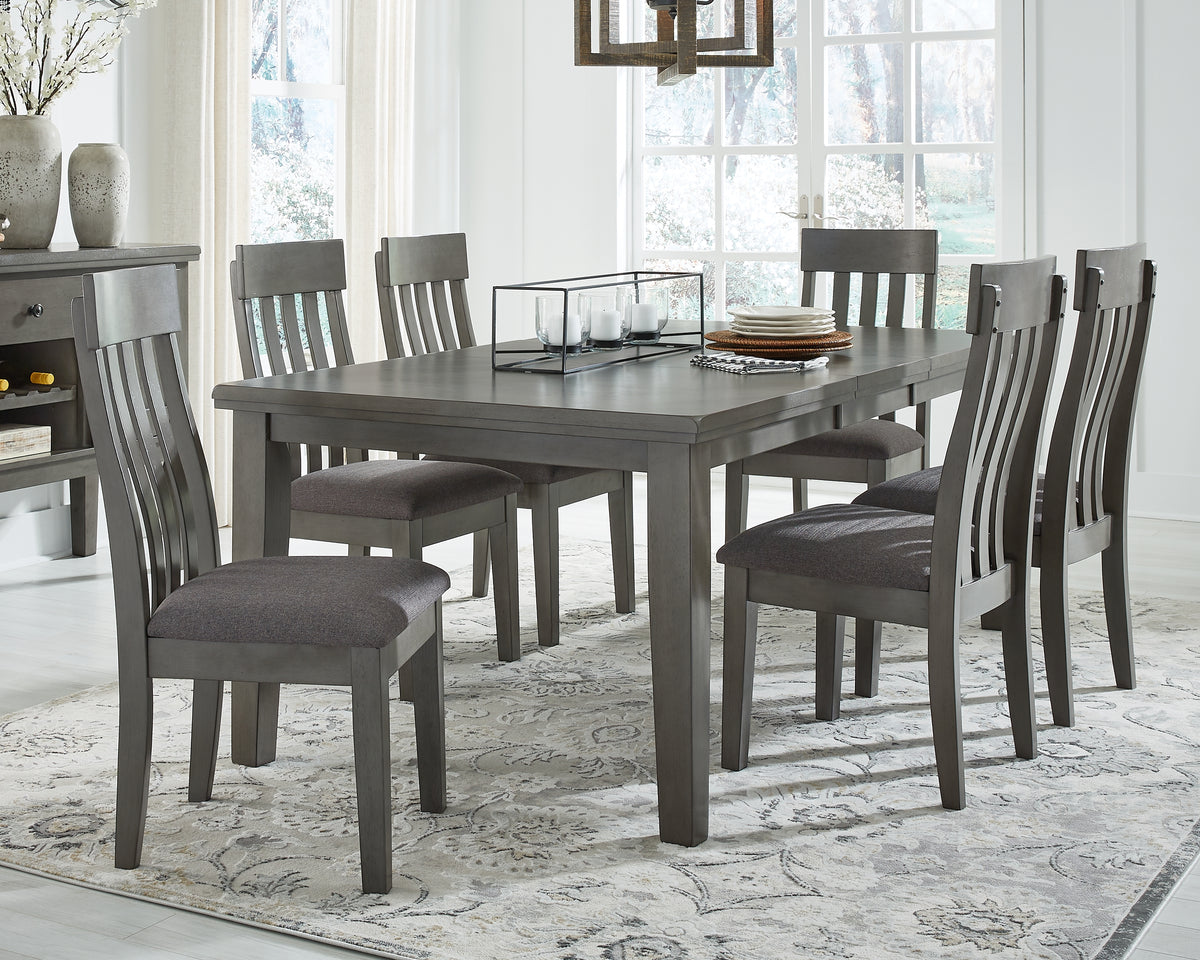 Orleans Furniture - Ashley Furniture - Hallanden Dining Room - RECT DRM Butterfly EXT Table / Gray - D589-35