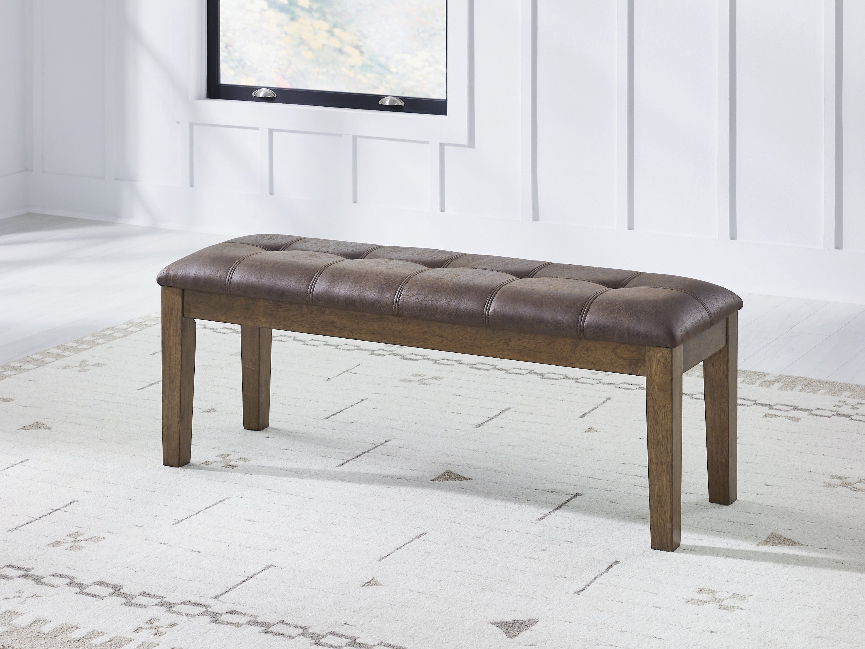 Orleans Furniture - Ashley Furniture - Urbinforte Dining Room - Large UPH Dining Room Bench / Light Brown / 50"W x 16"D x 19"H - PCD592-00