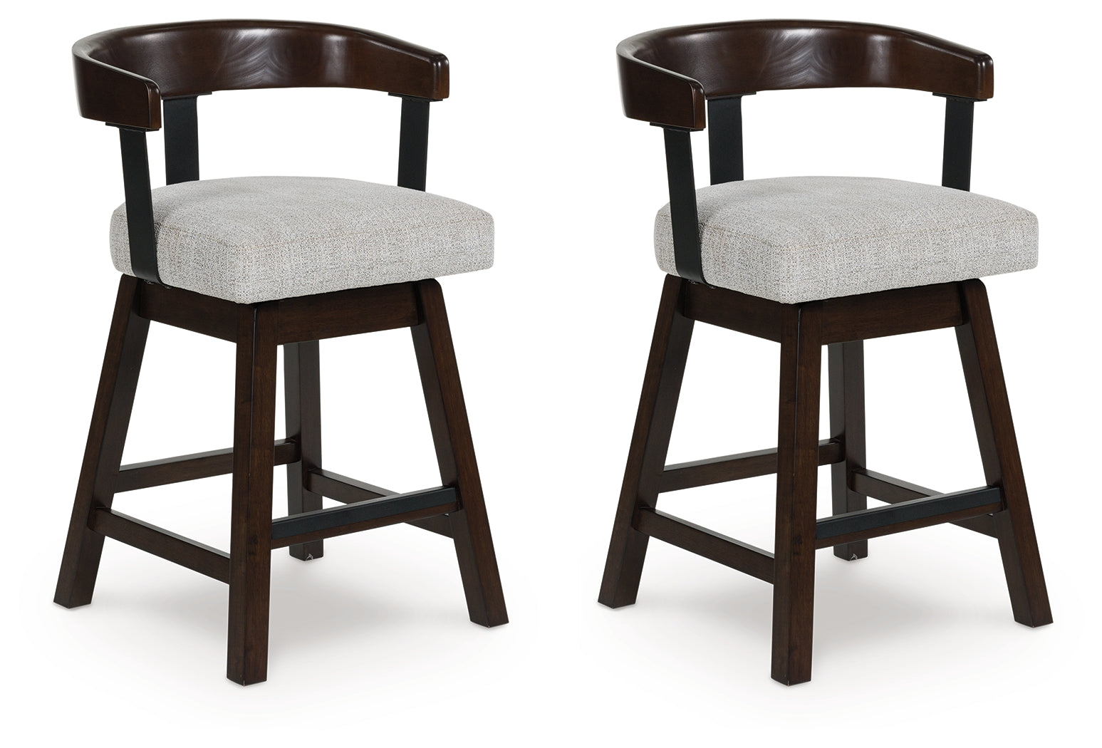 Orleans Furniture - Ashley Furniture - Haddigan Dining Room - Counter Height Barstool (Set of 2) / Dark Brown - D596-224X2