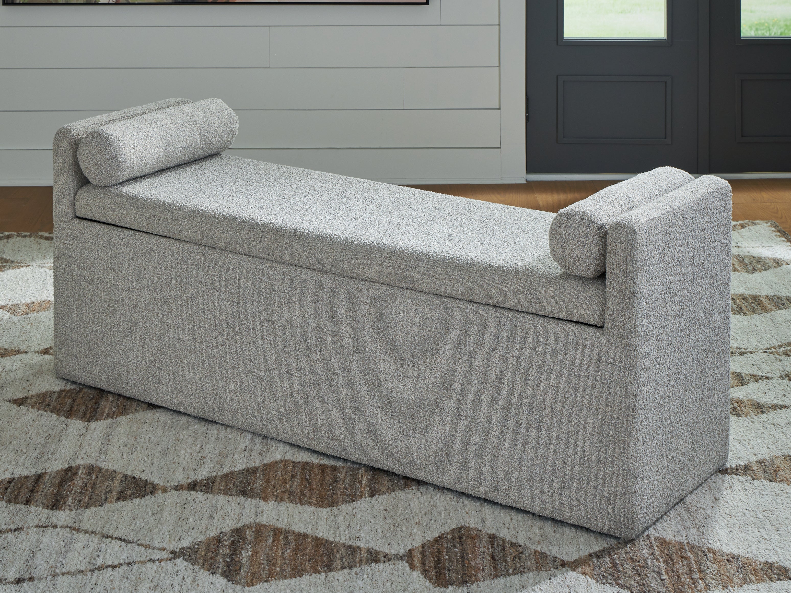 Orleans Furniture - Ashley Furniture - Galliden Dining Room - Large UPH Dining Room Bench / Beige - D841-00