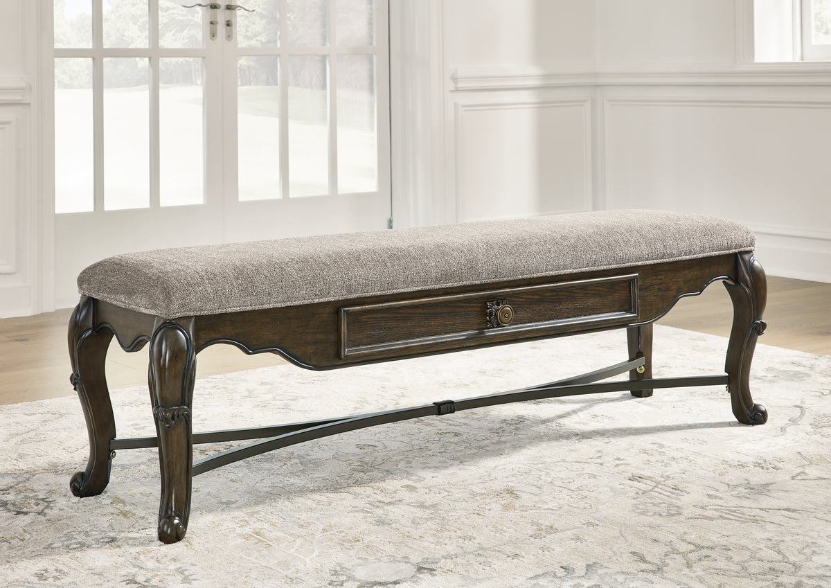 Orleans Furniture - Ashley Furniture - Maylee Dining Room - Dining Buffet and Hutch / Dark Brown / 71.75"W x 20.75"D x 89.25"H - D947D1