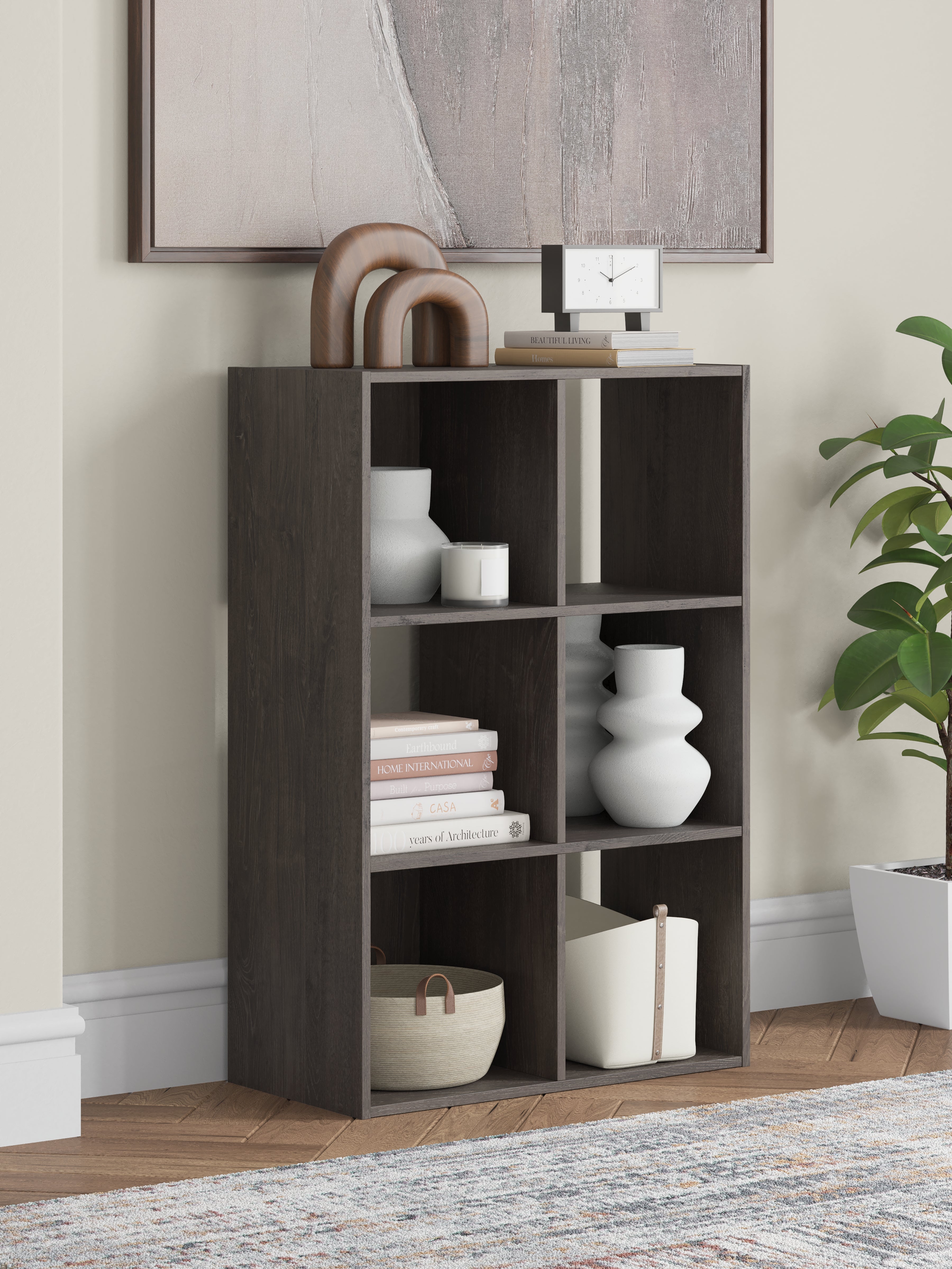 Orleans Furniture - Ashley Furniture - Piperton Six Cube Organizer - Six Cube Organizer / Charcoal - EA5514-3X2