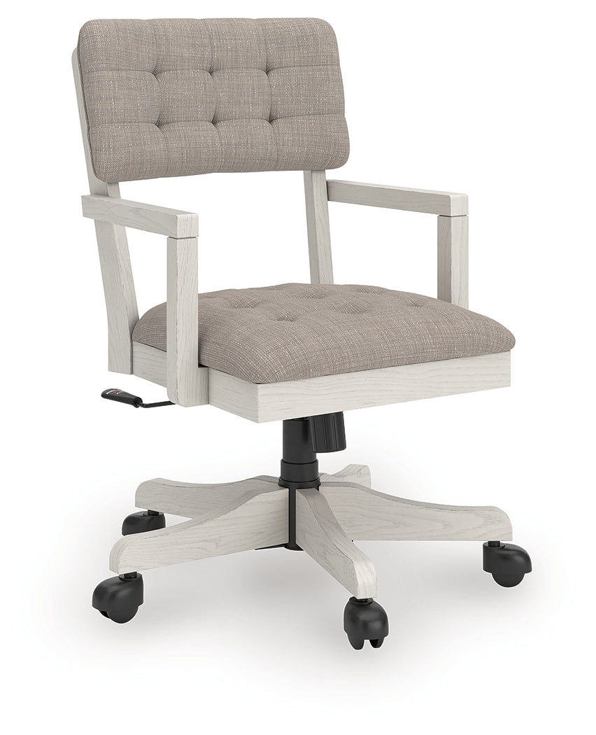 Orleans Furniture - Ashley Furniture - Robbinsdale Home Office Desk Chair - Home Office Desk Chair (1/CN) / Antique White - H742-01A